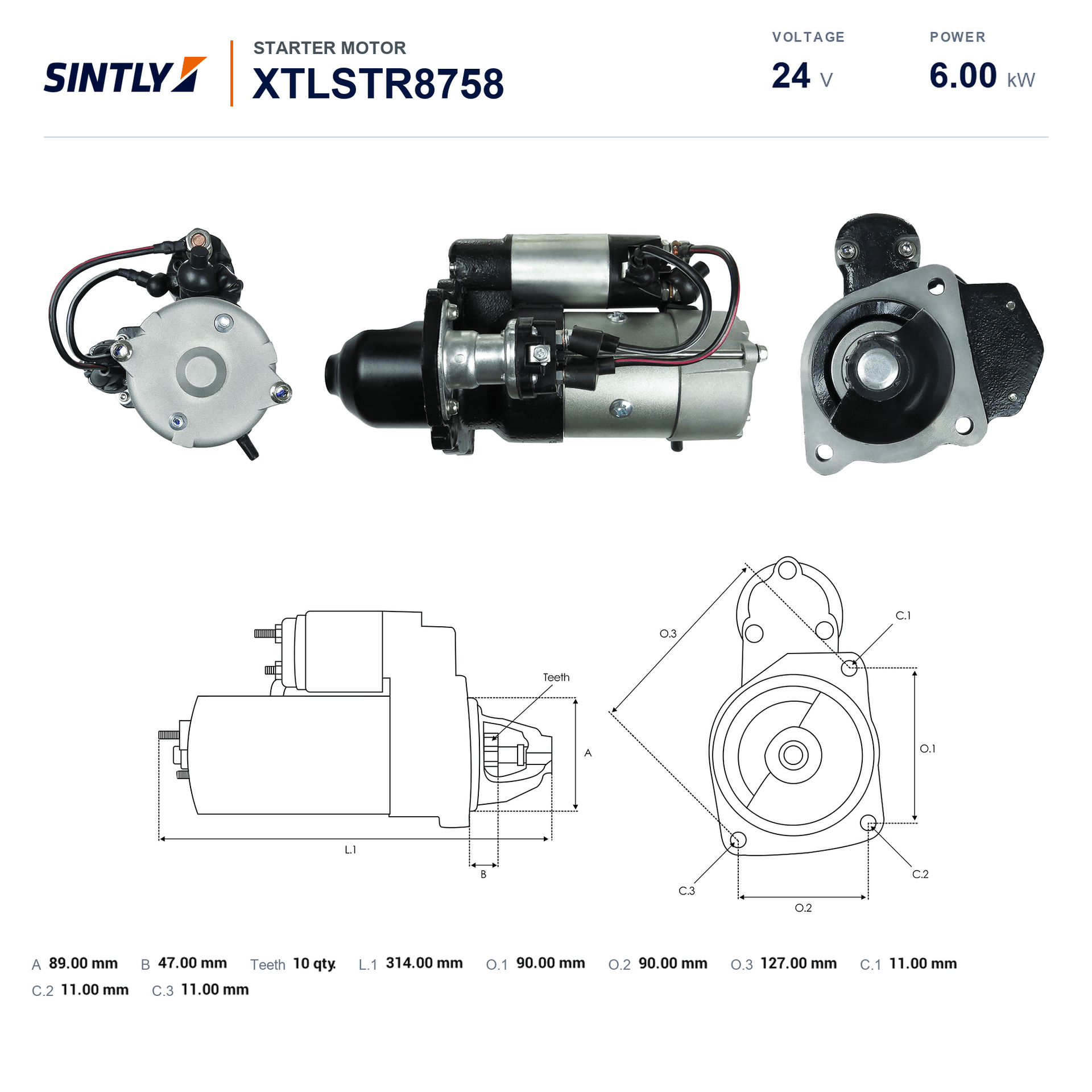 Starter XTLSTR8758