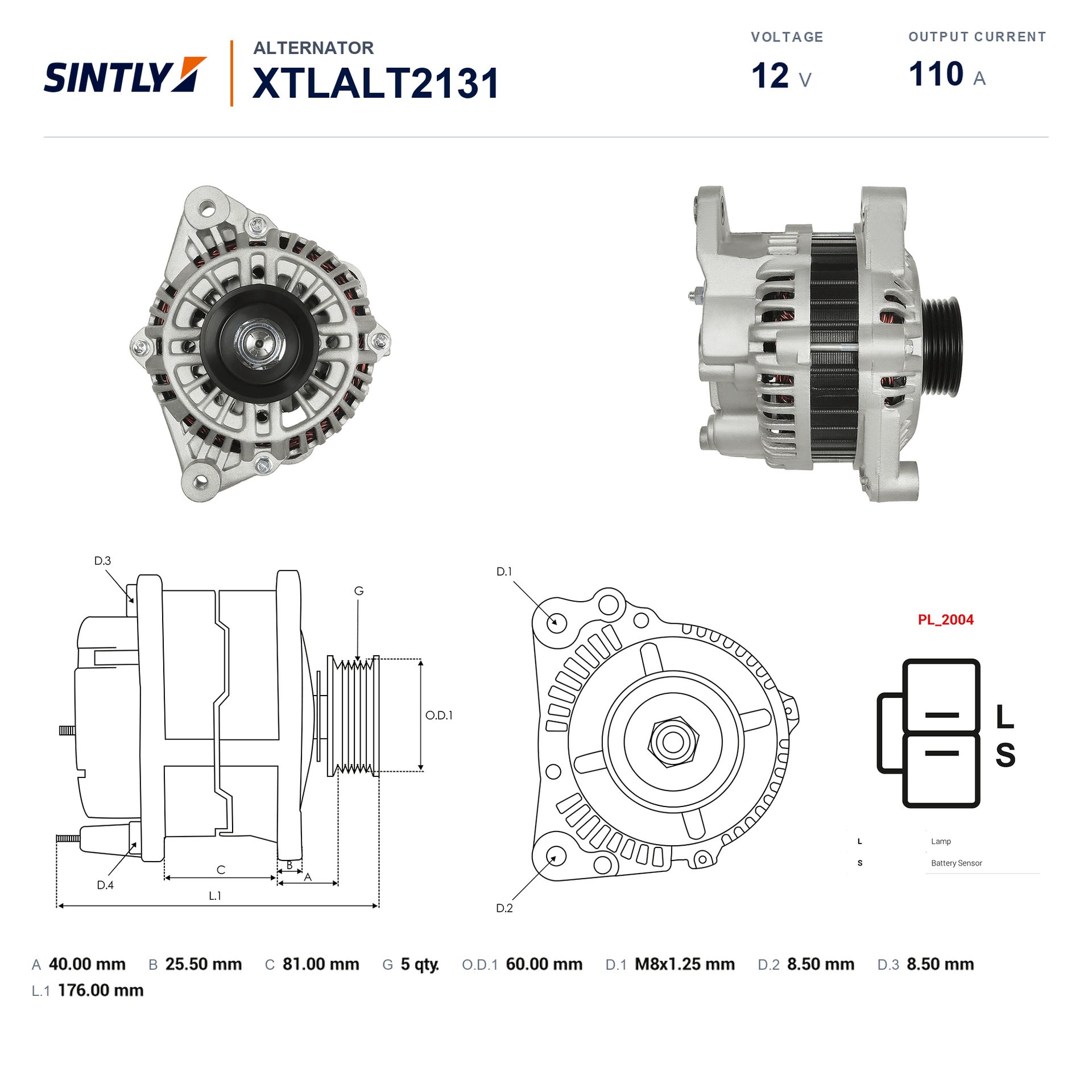 Alternator XTLALT2131