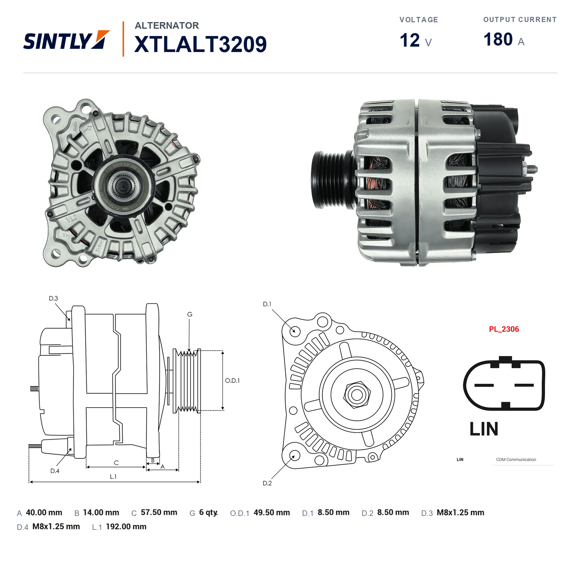 Alternador XTLALT3209
