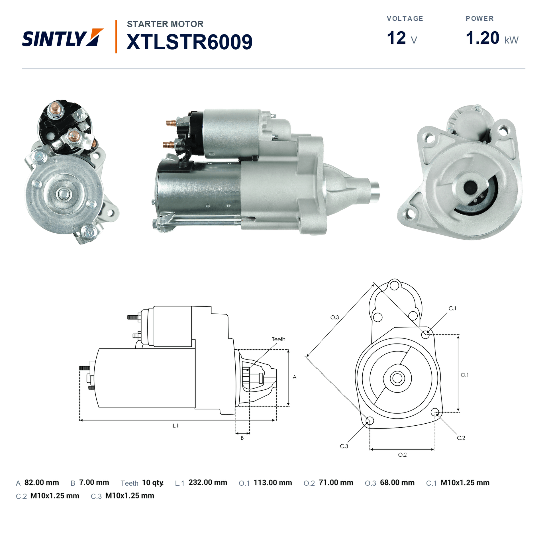 Starter XTLSTR6009