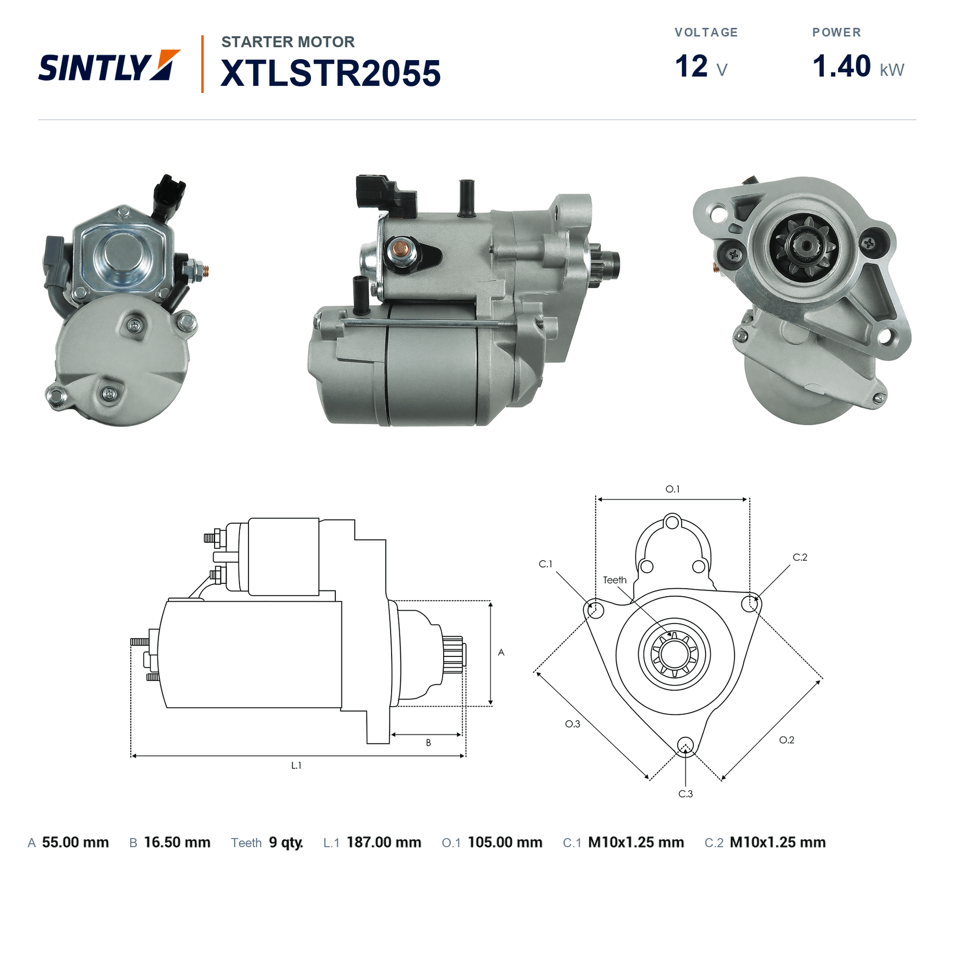 Starter XTLSTR2055