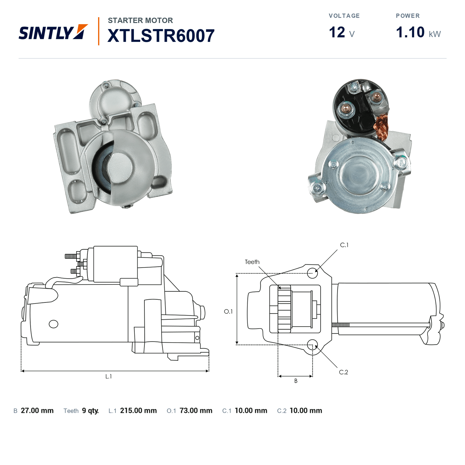 Starter XTLSTR6007