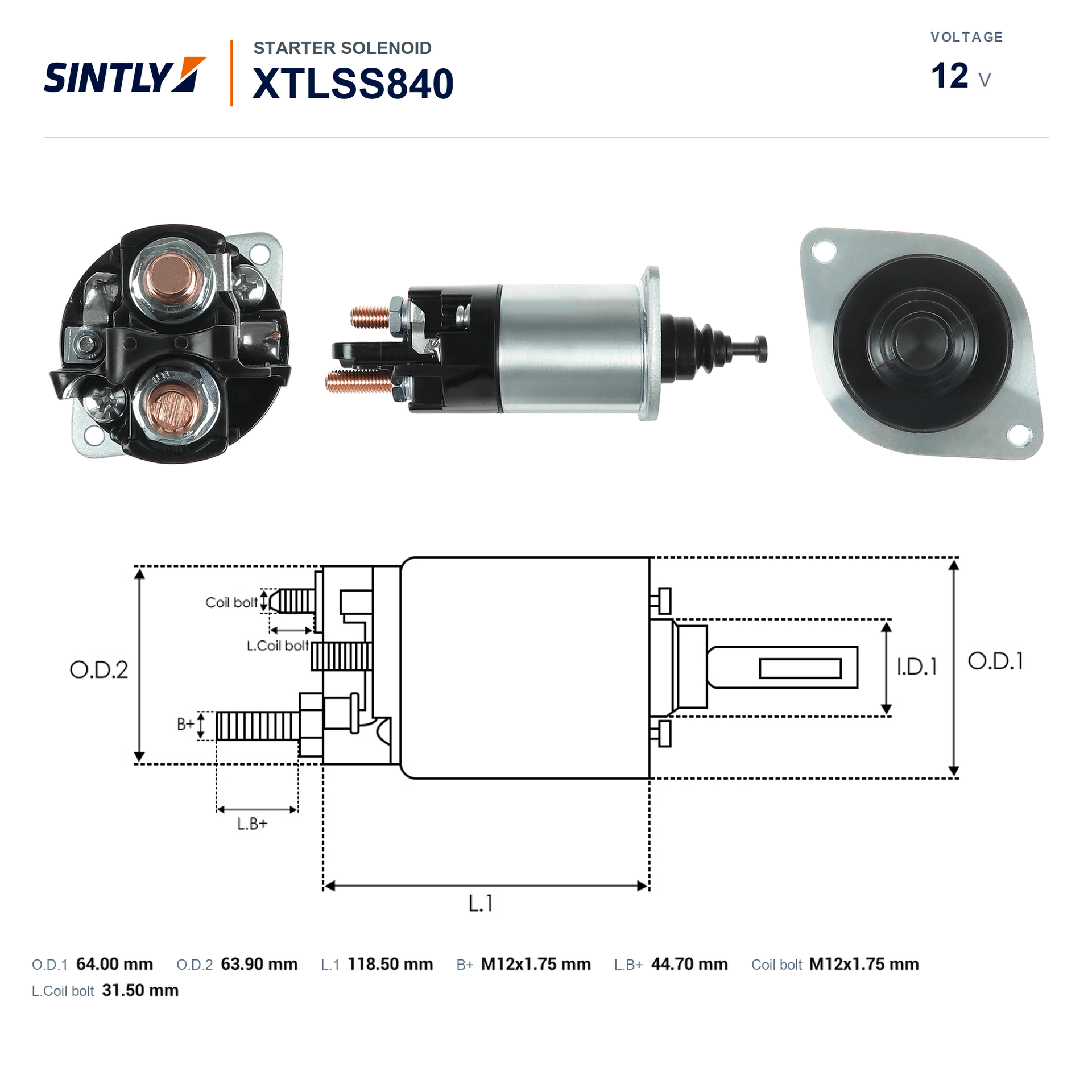 Starter Solenoid XTLSS840