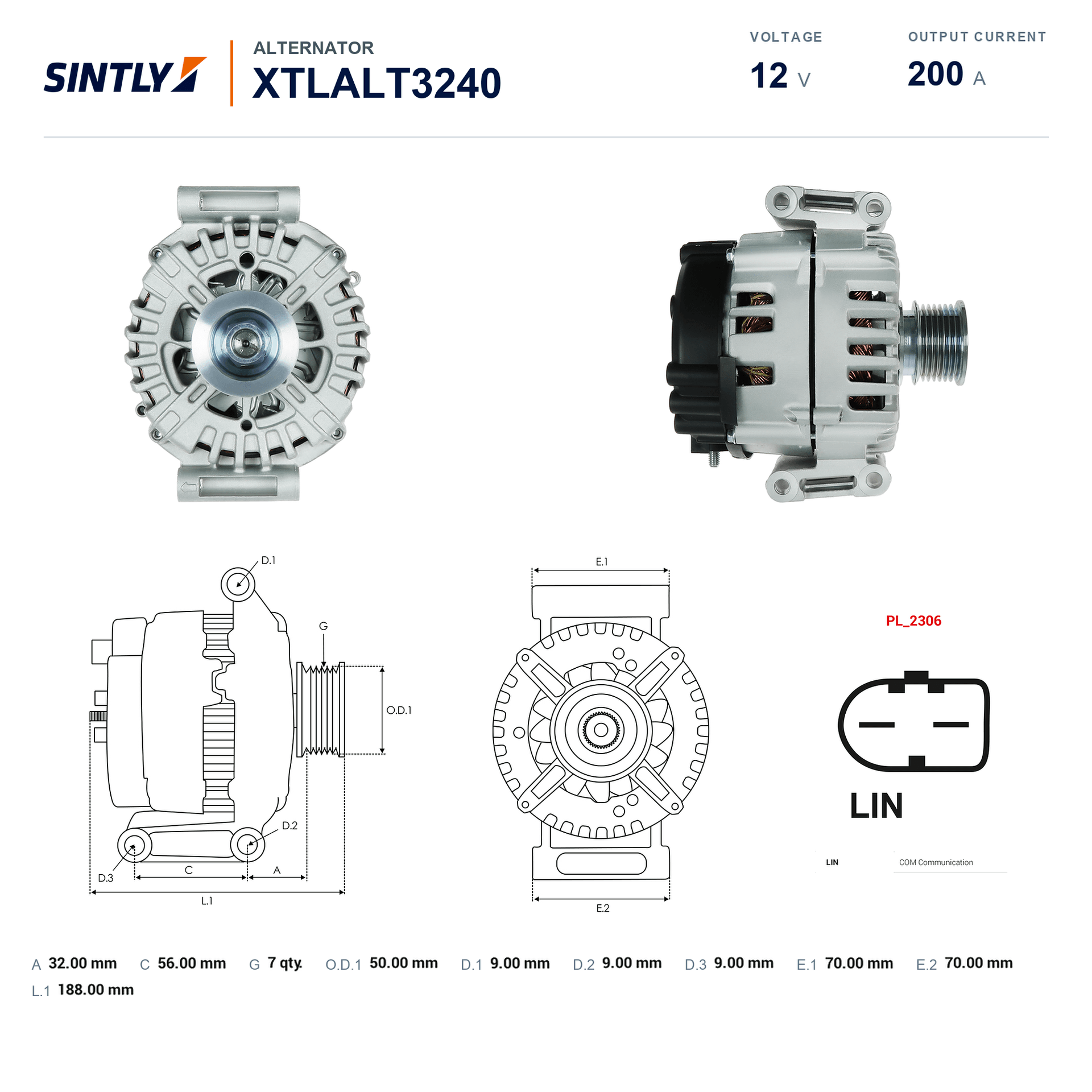 Alternador XTLALT3240