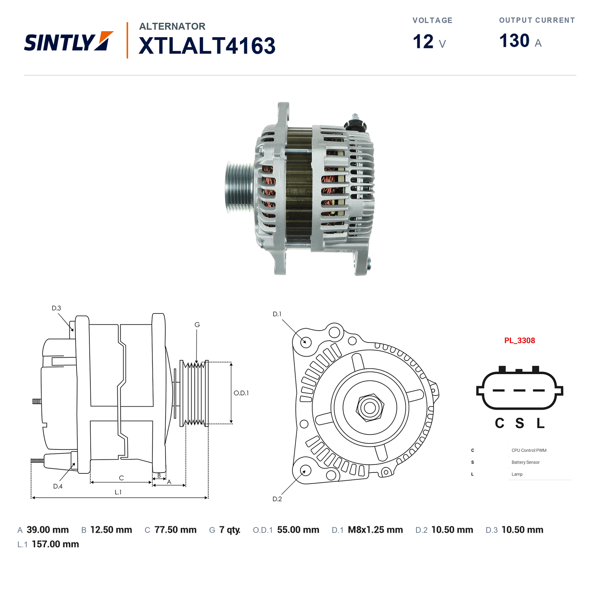 Alternator XTLALT4163