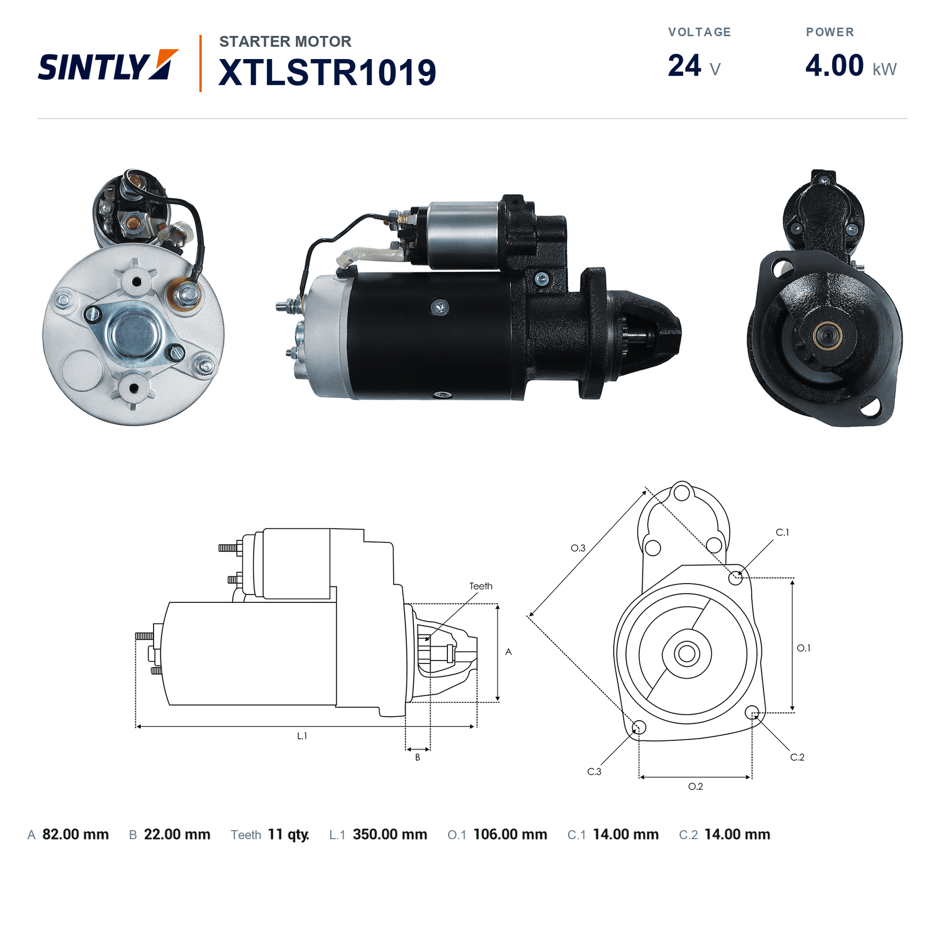 Starter XTLSTR1019