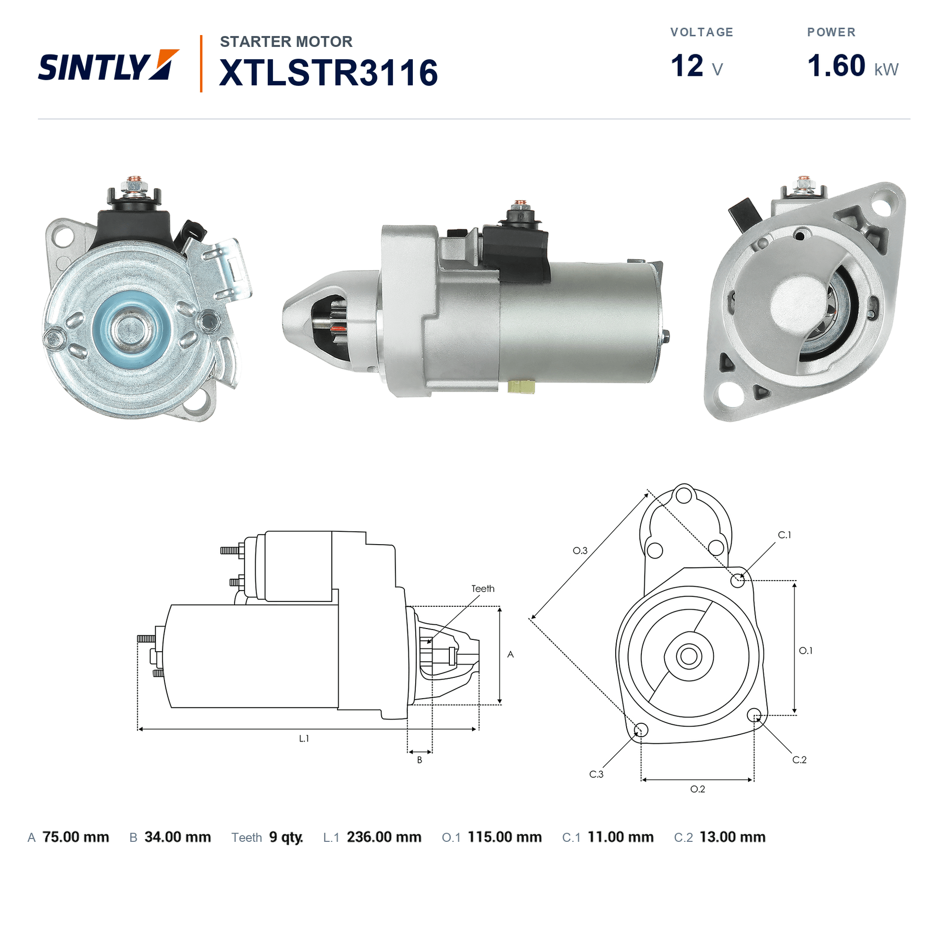 Starter XTLSTR3116