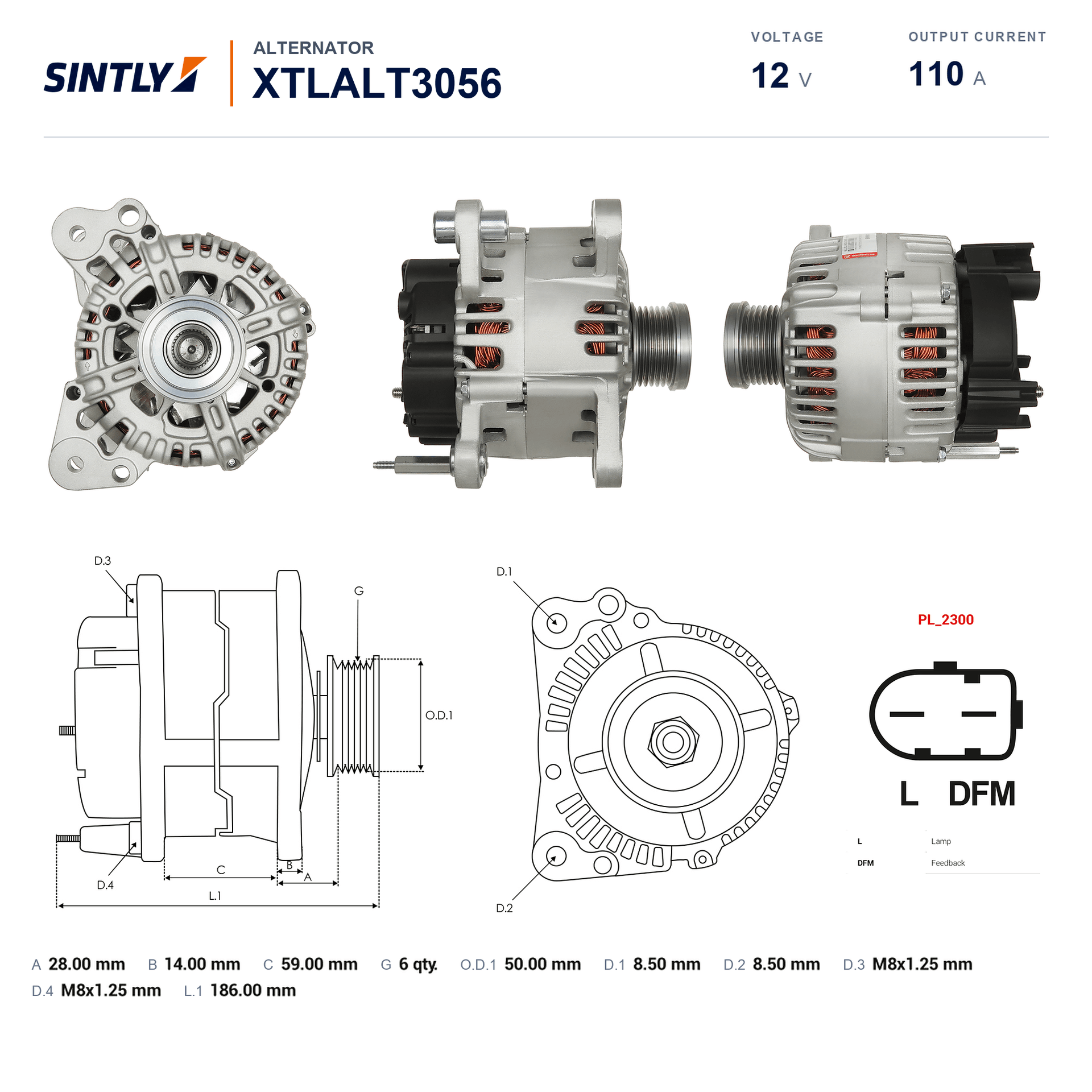 Alternator XTLALT3056