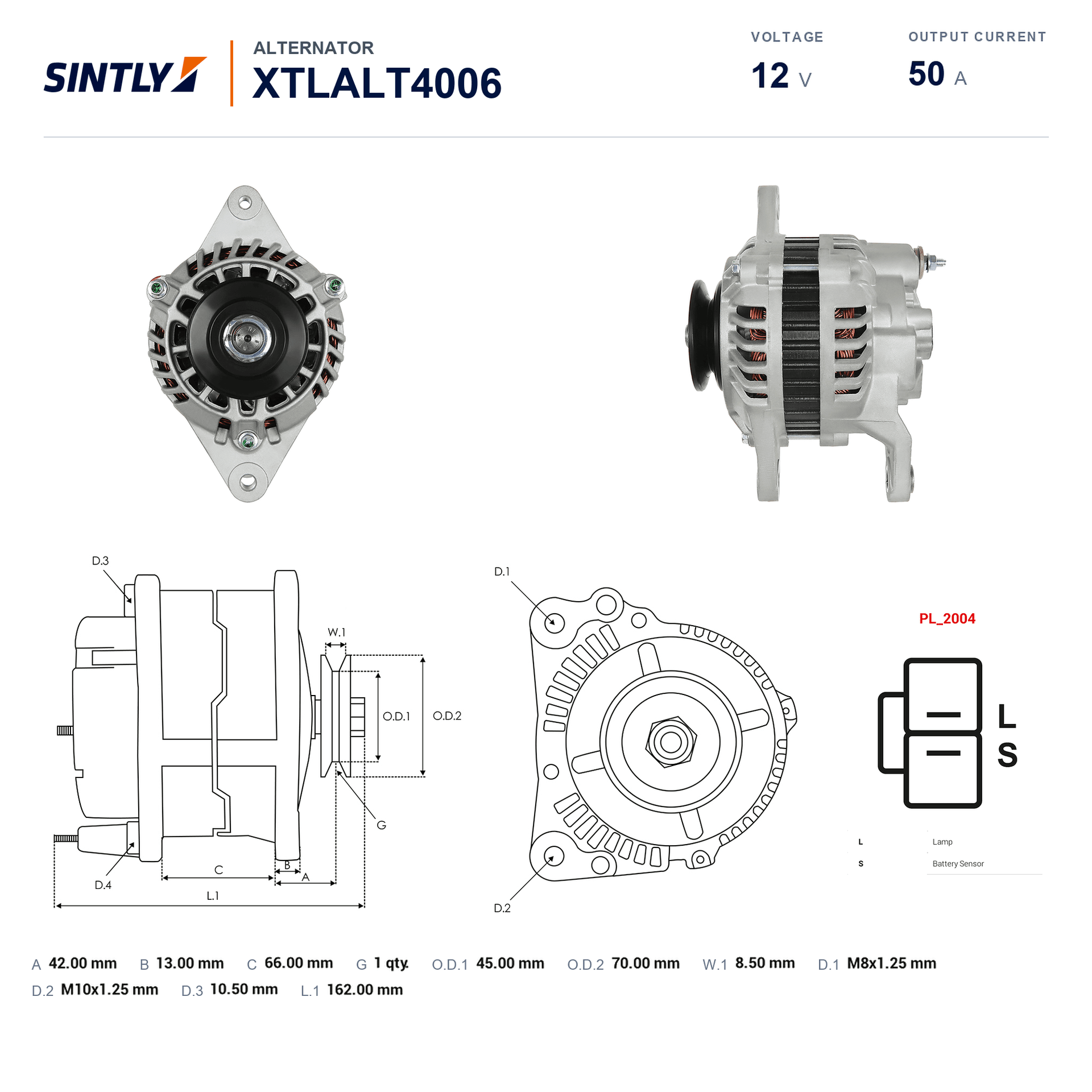 Alternator XTLALT4006