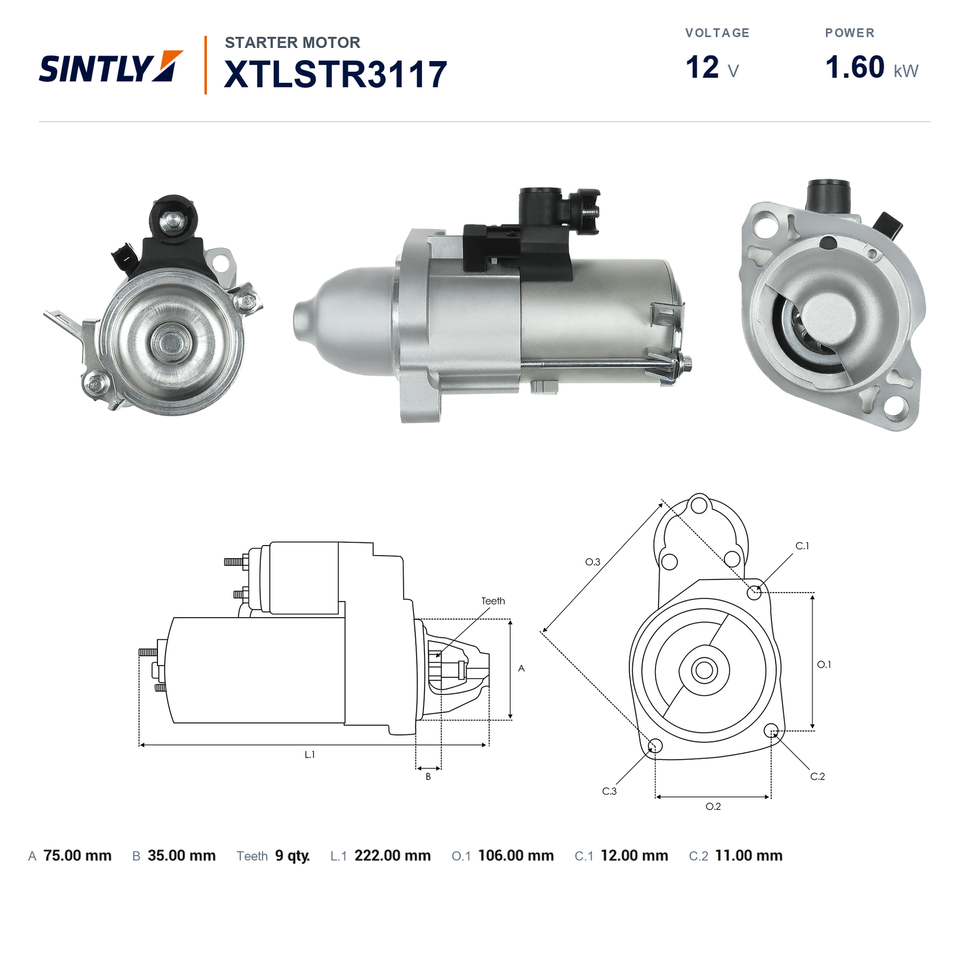 Starter XTLSTR3117