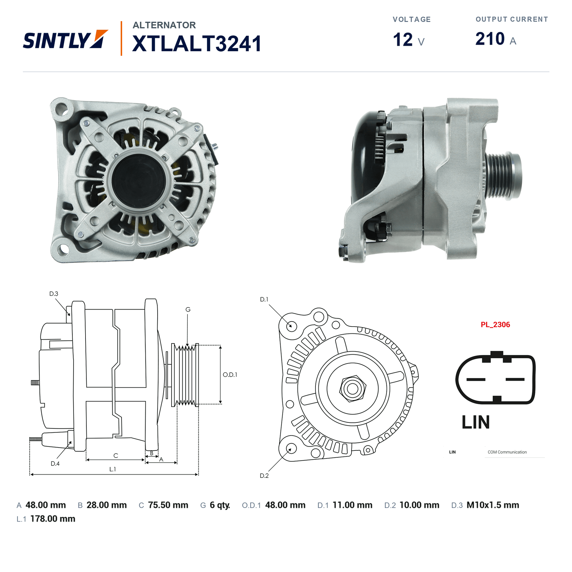 Alternator XTLALT3241