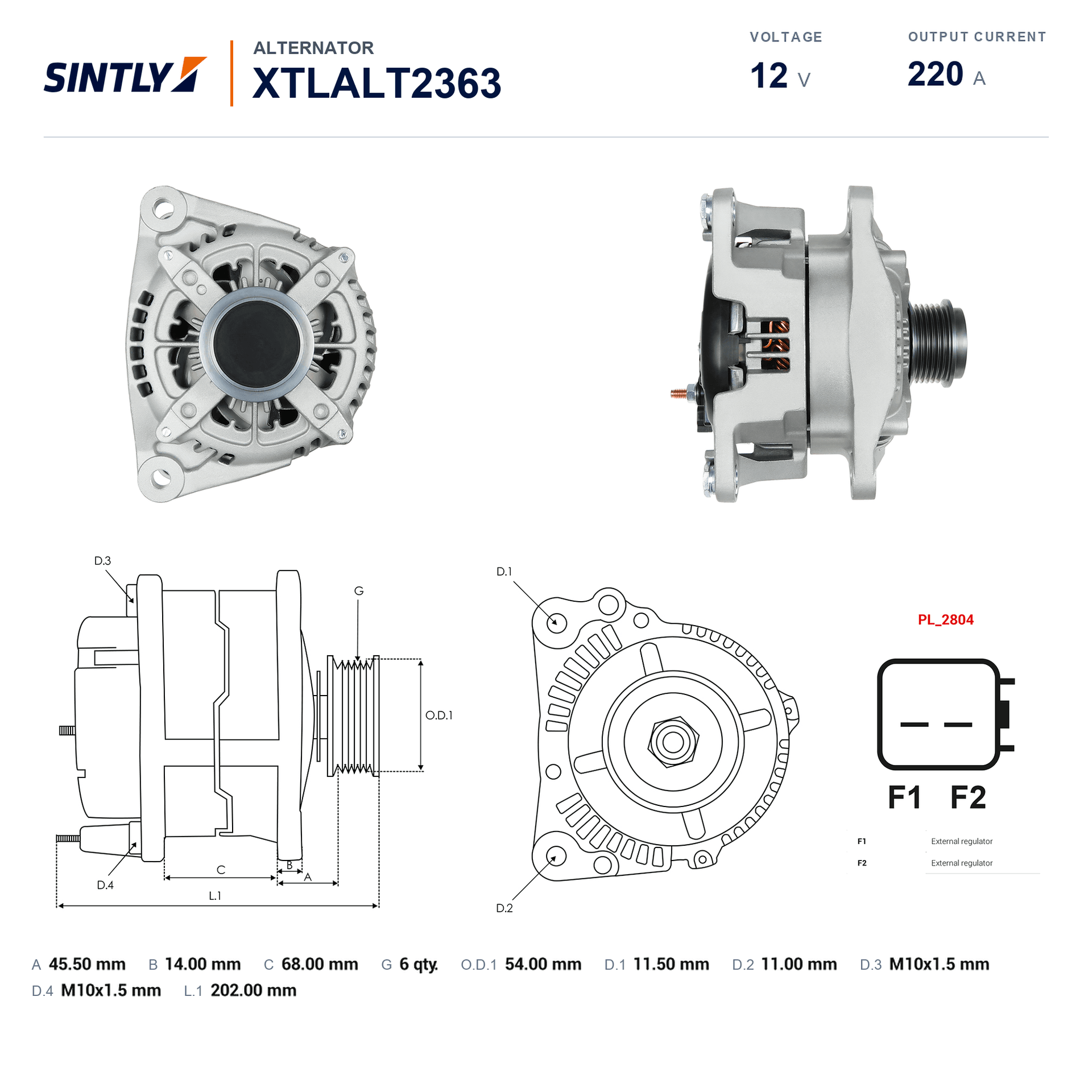Alternator XTLALT2363