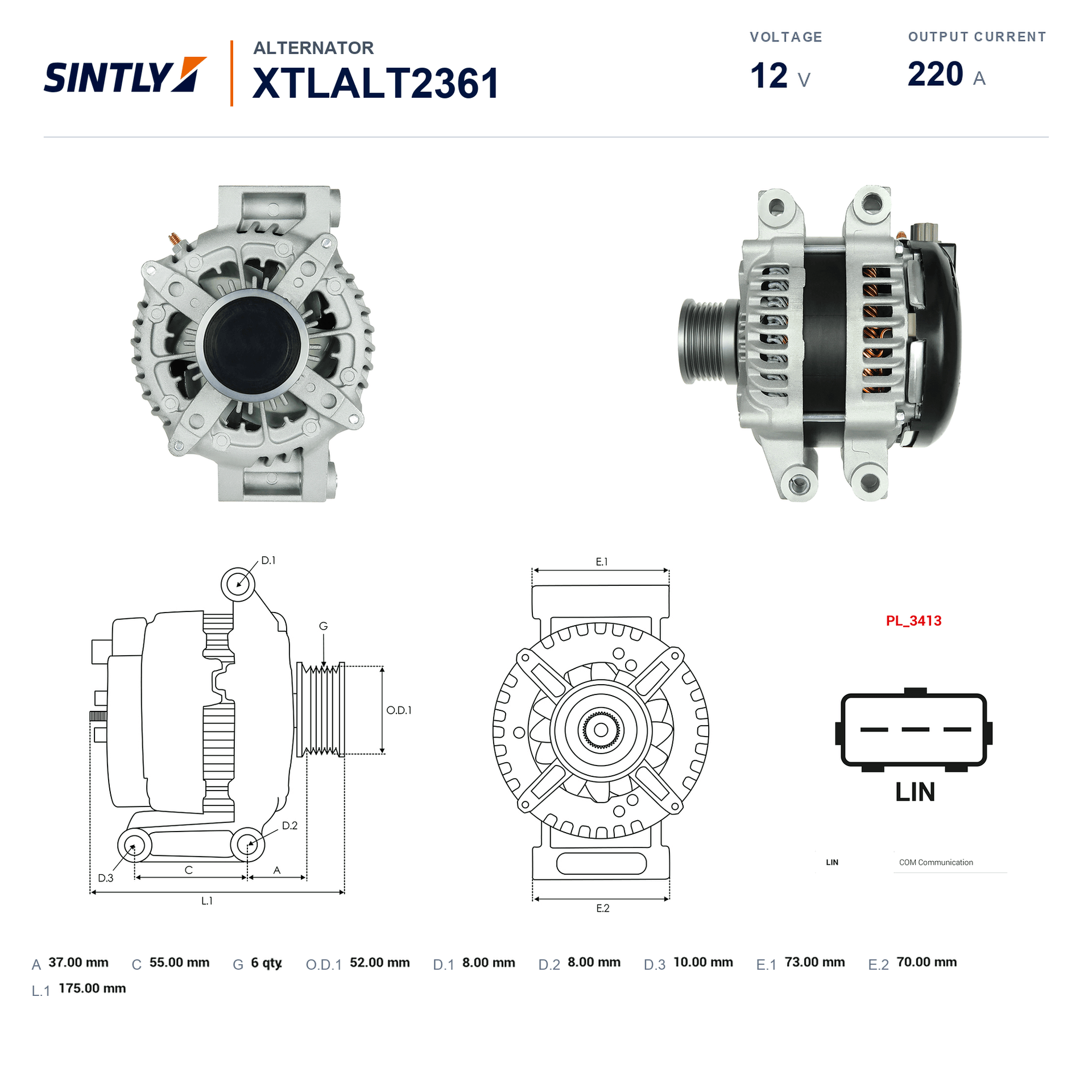 Alternator XTLALT2361