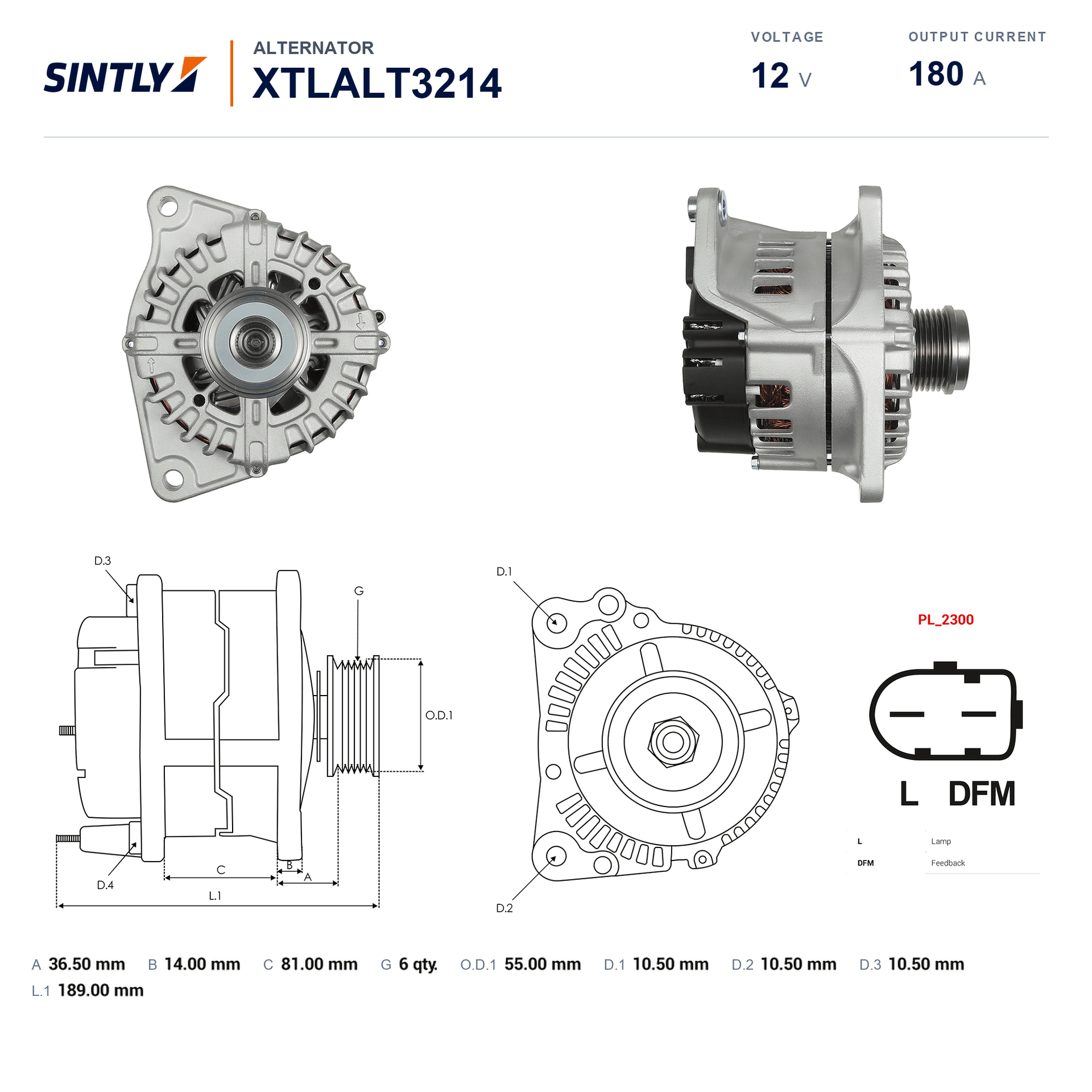 Alternator XTLALT3214