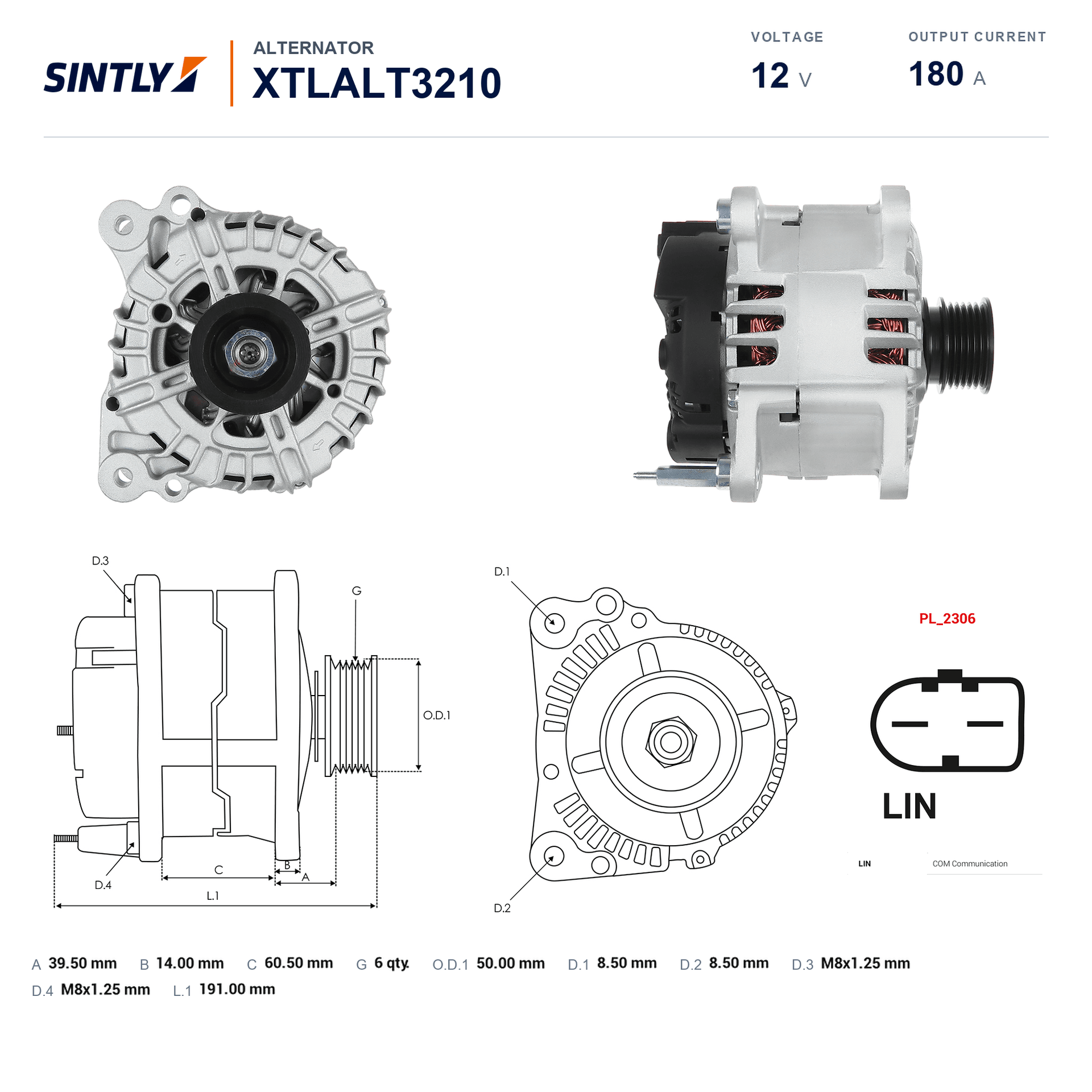 Alternator XTLALT3210
