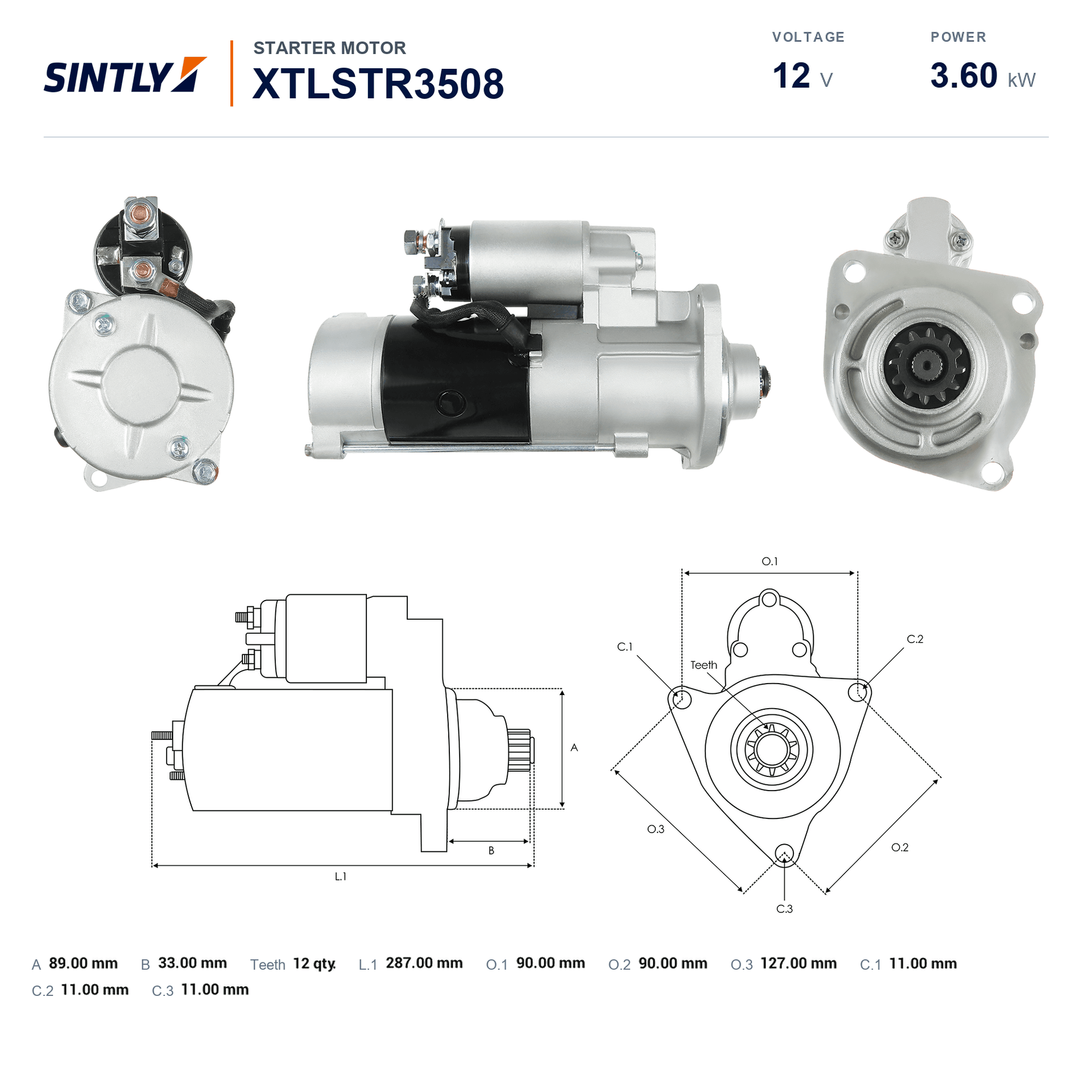 Starter XTLSTR3508