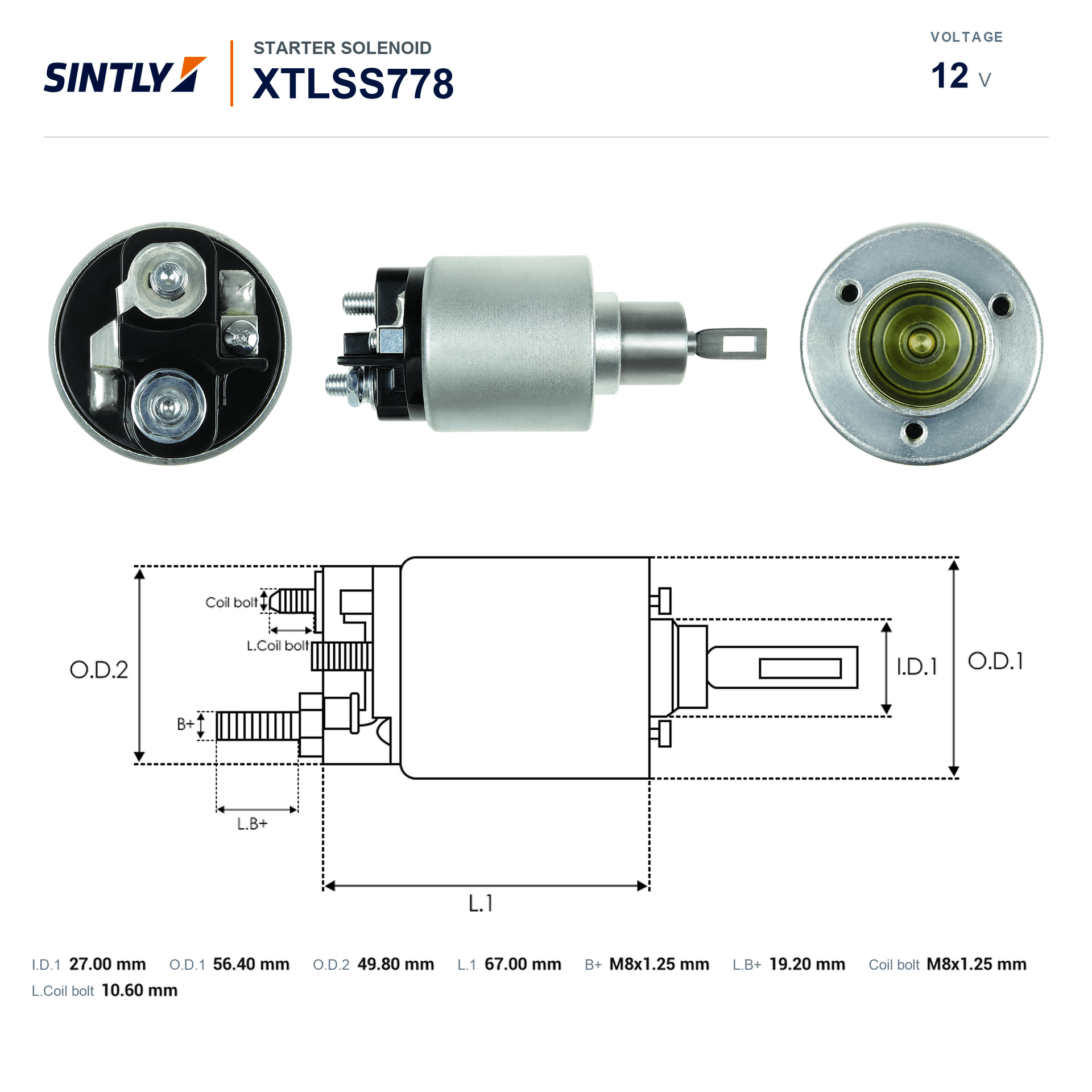 Starter Solenoid XTLSS778