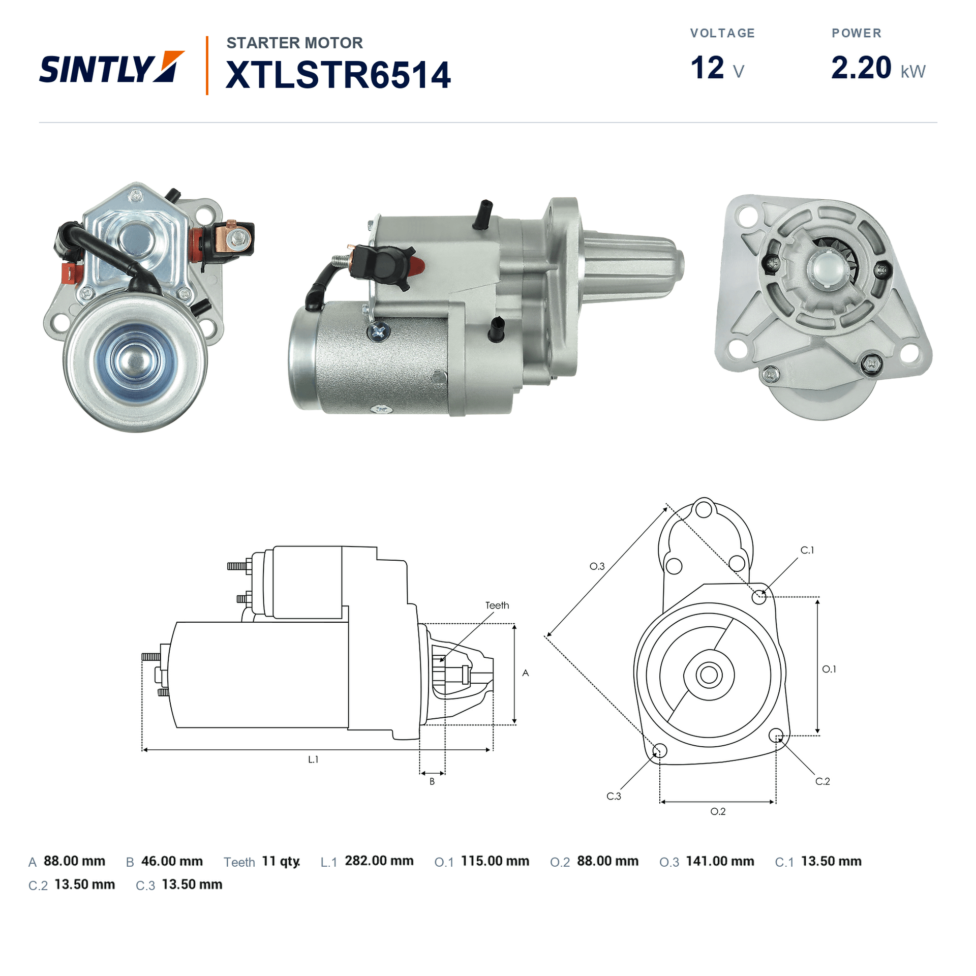 Motor de arranque XTLSTR6514