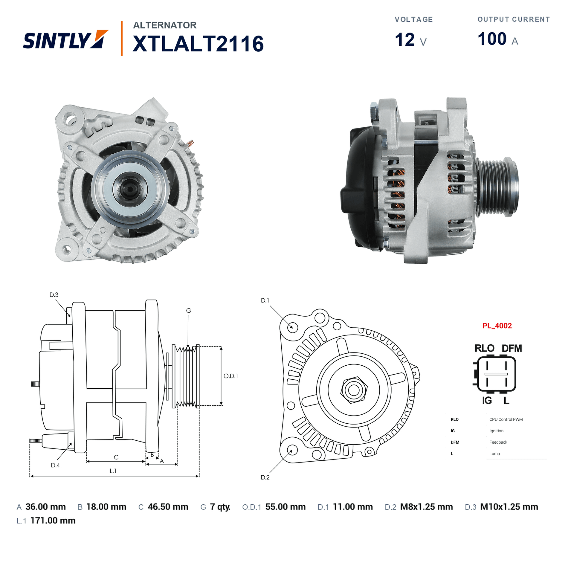 Alternator XTLALT2116