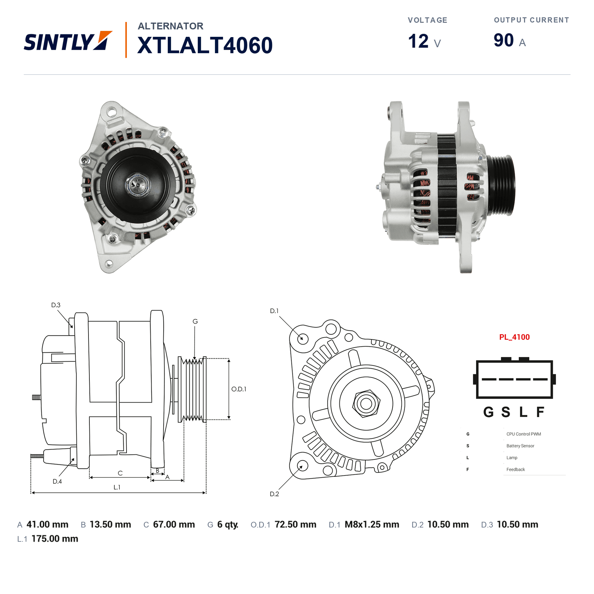 Alternator XTLALT4060