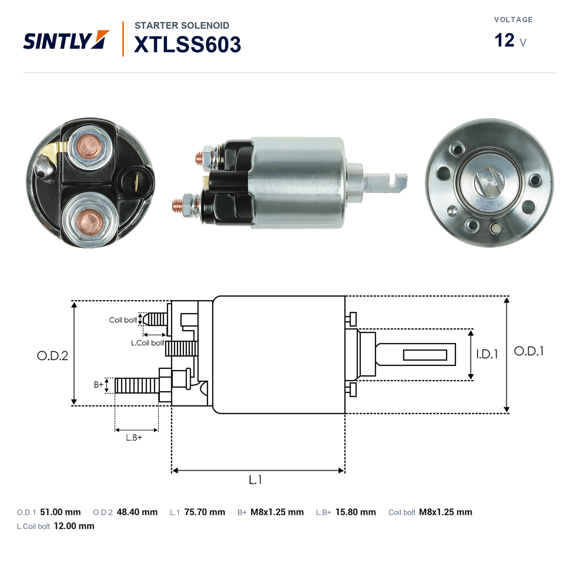 Starter Solenoid XTLSS603