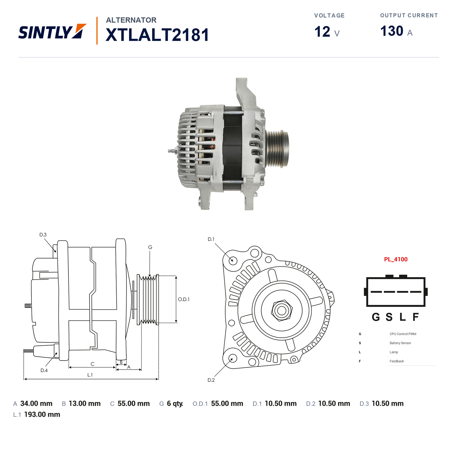 Alternator XTLALT2181