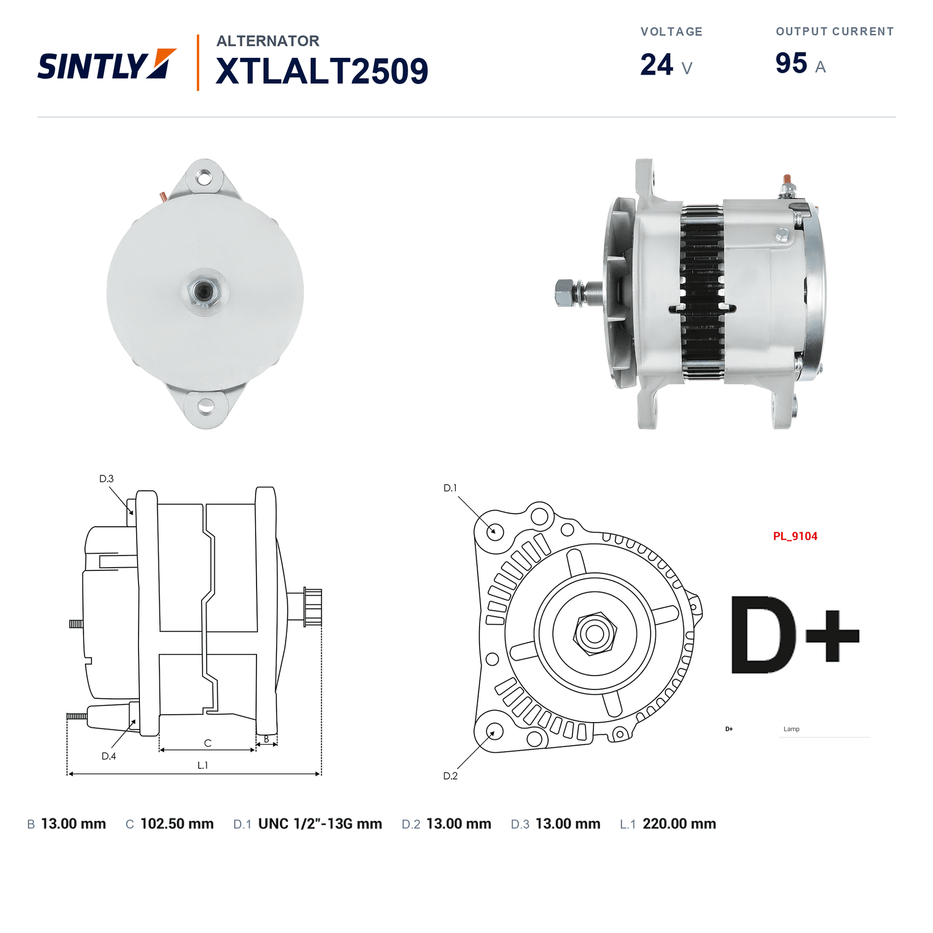 Alternator XTLALT2509