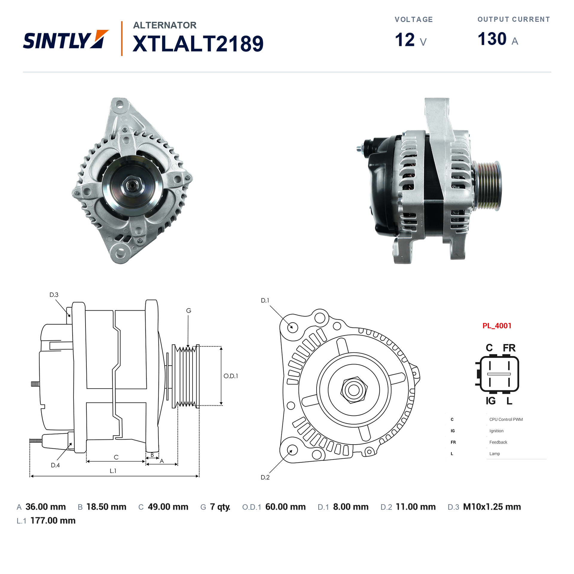 Alternator XTLALT2189