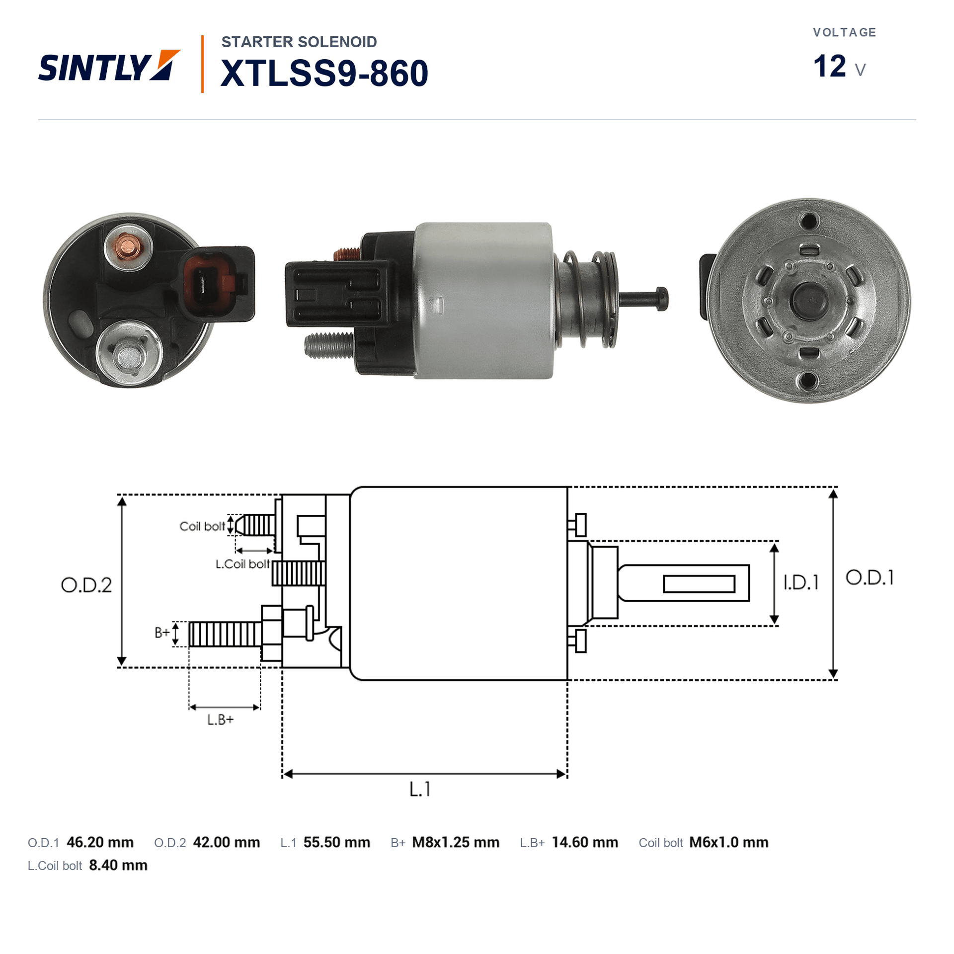 Starter Solenoid XTLSS9-860
