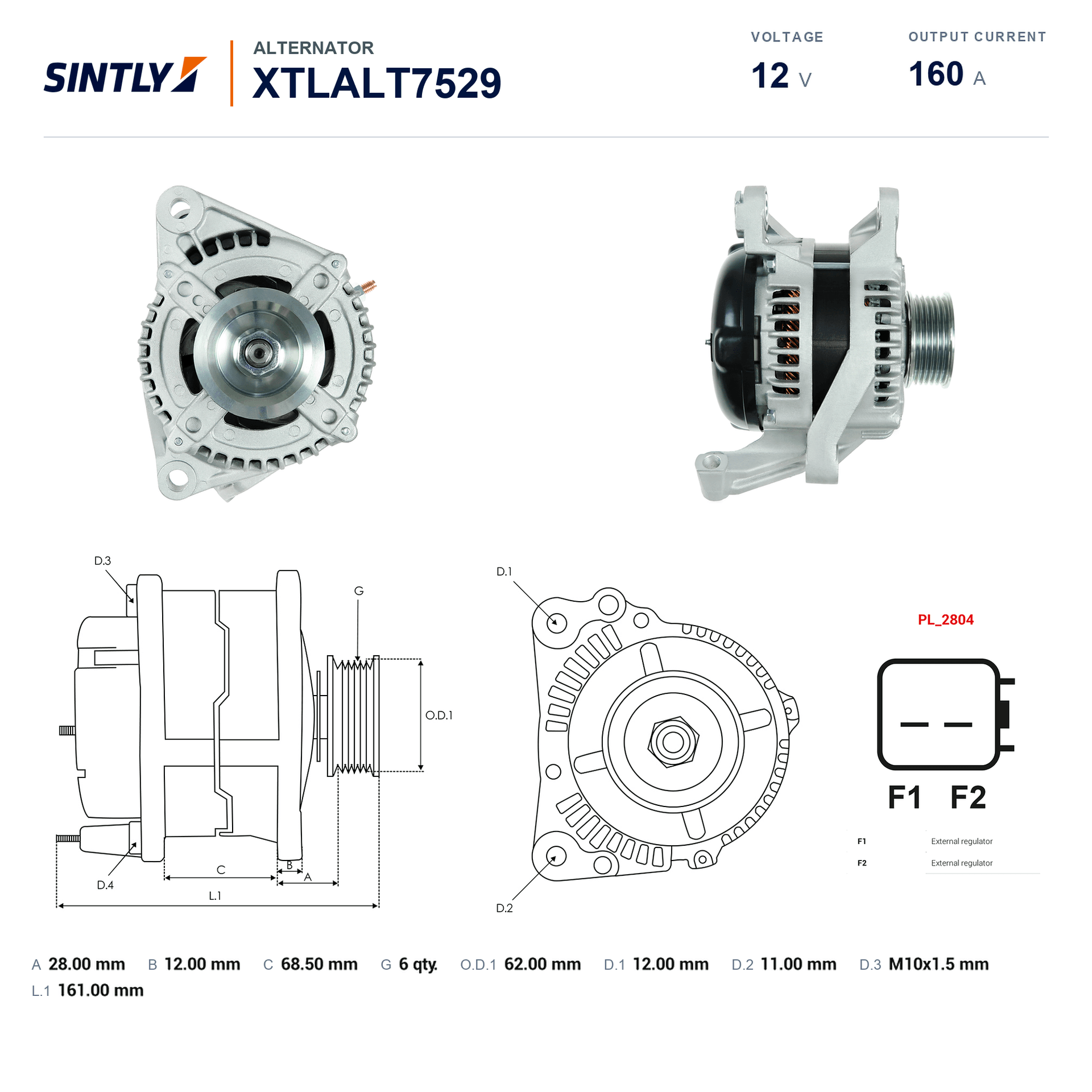 Alternator XTLALT7529