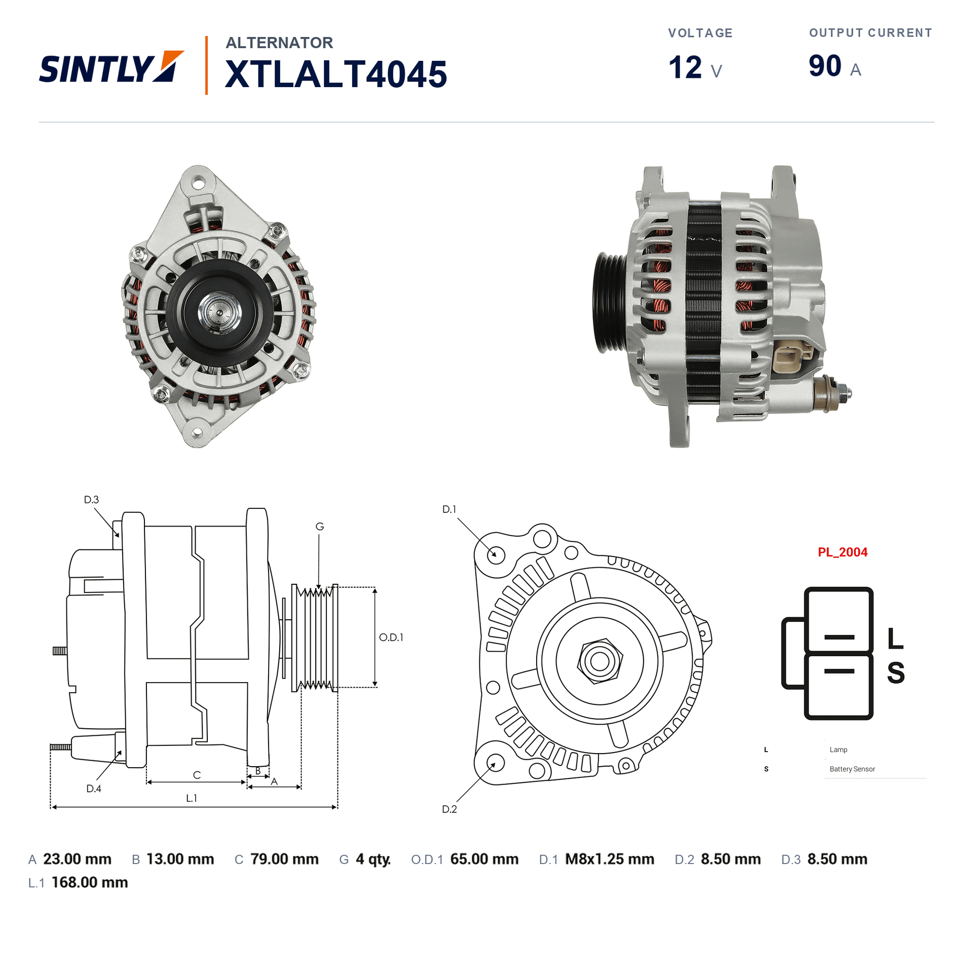 Alternator XTLALT4045
