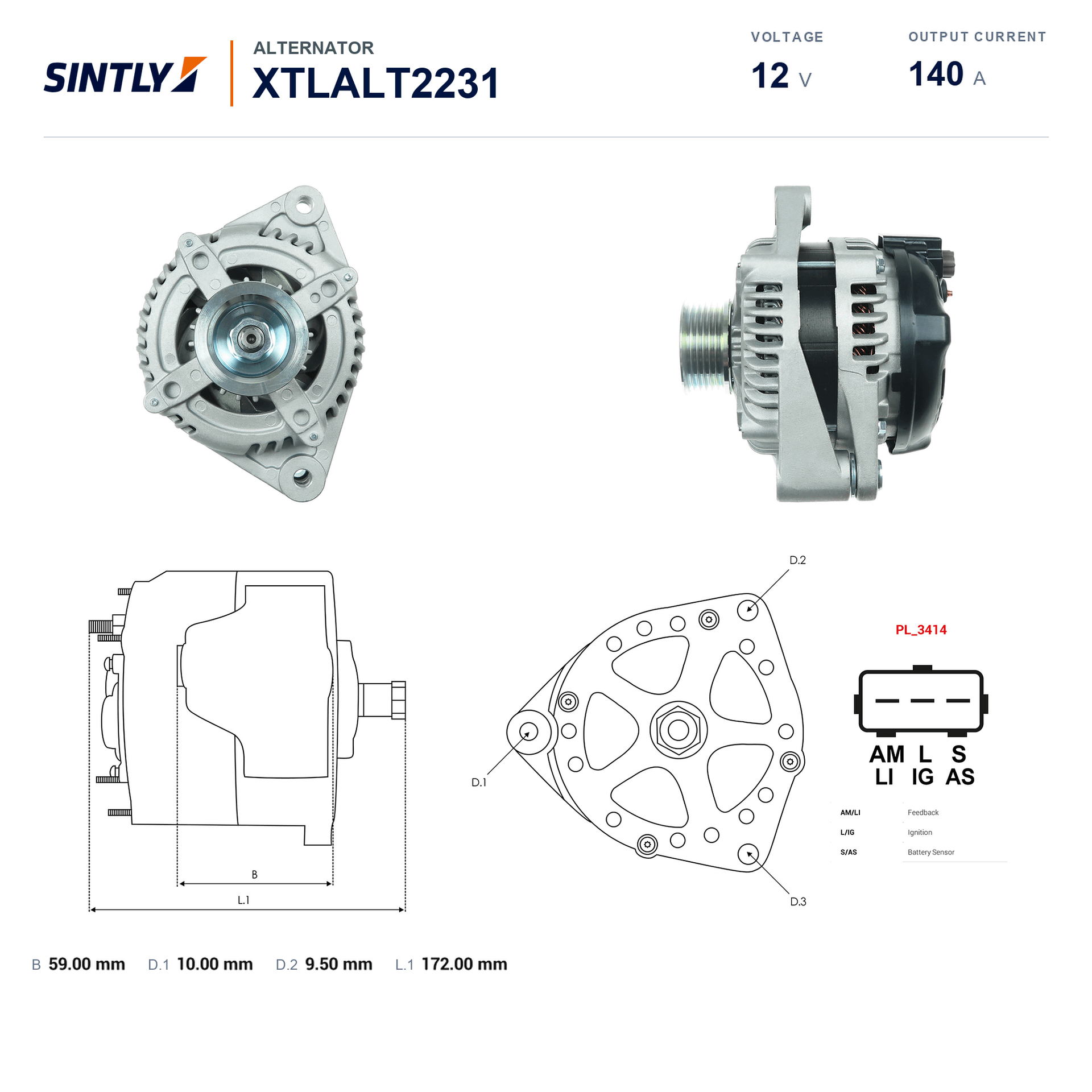 Alternator XTLALT2231
