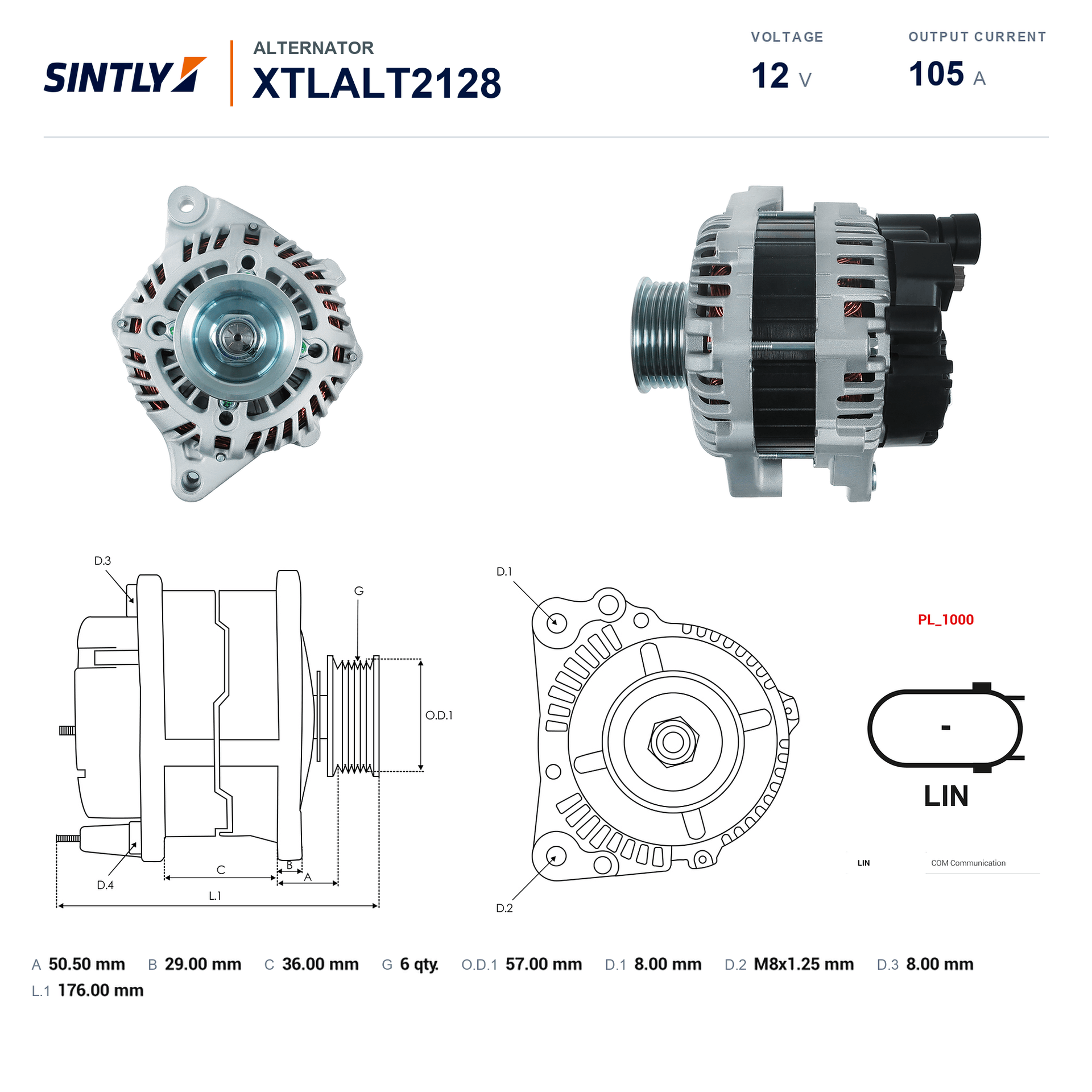 Alternator XTLALT2128