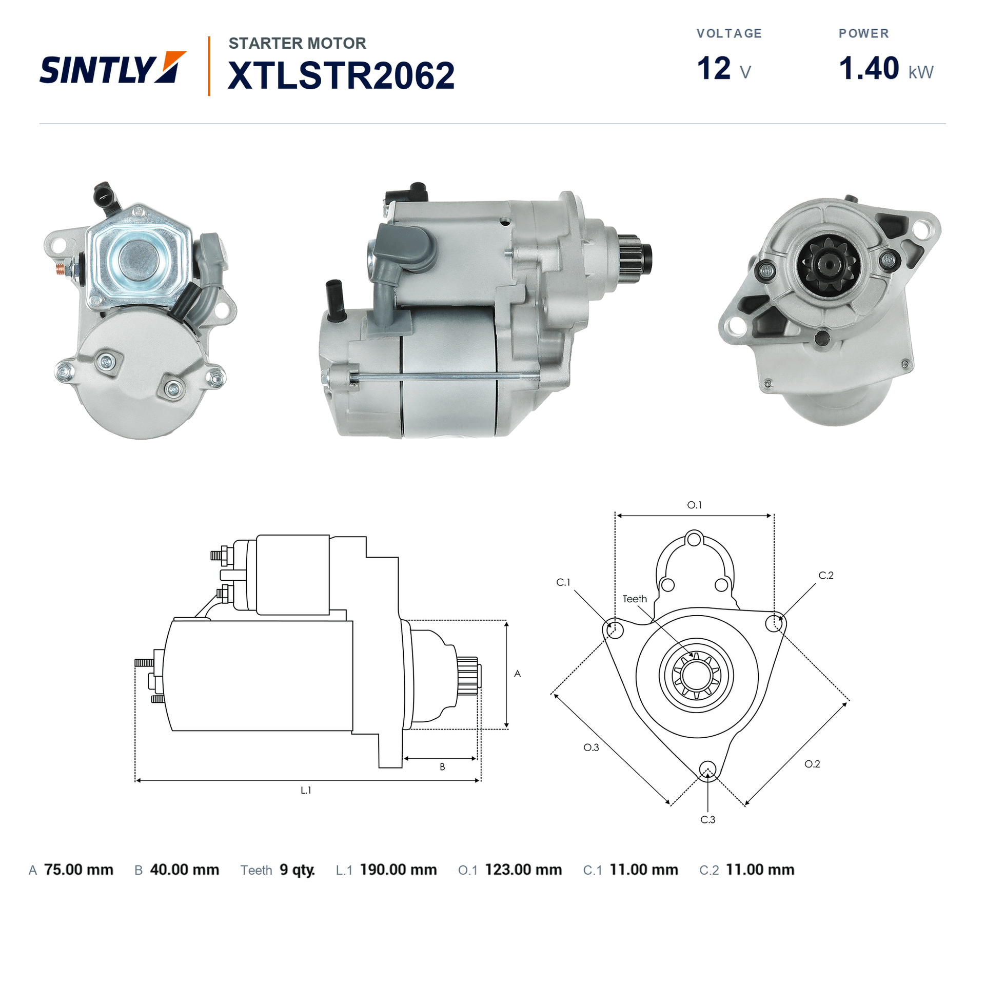 Starter XTLSTR2062