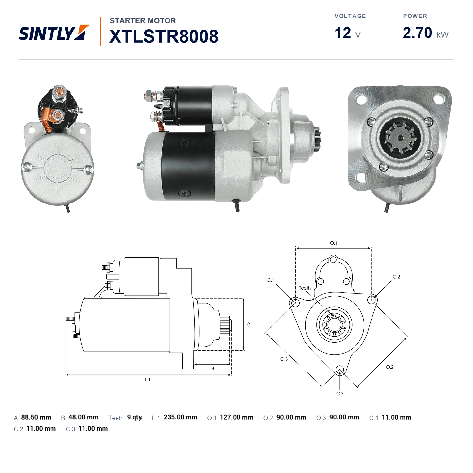 Starter XTLSTR8008