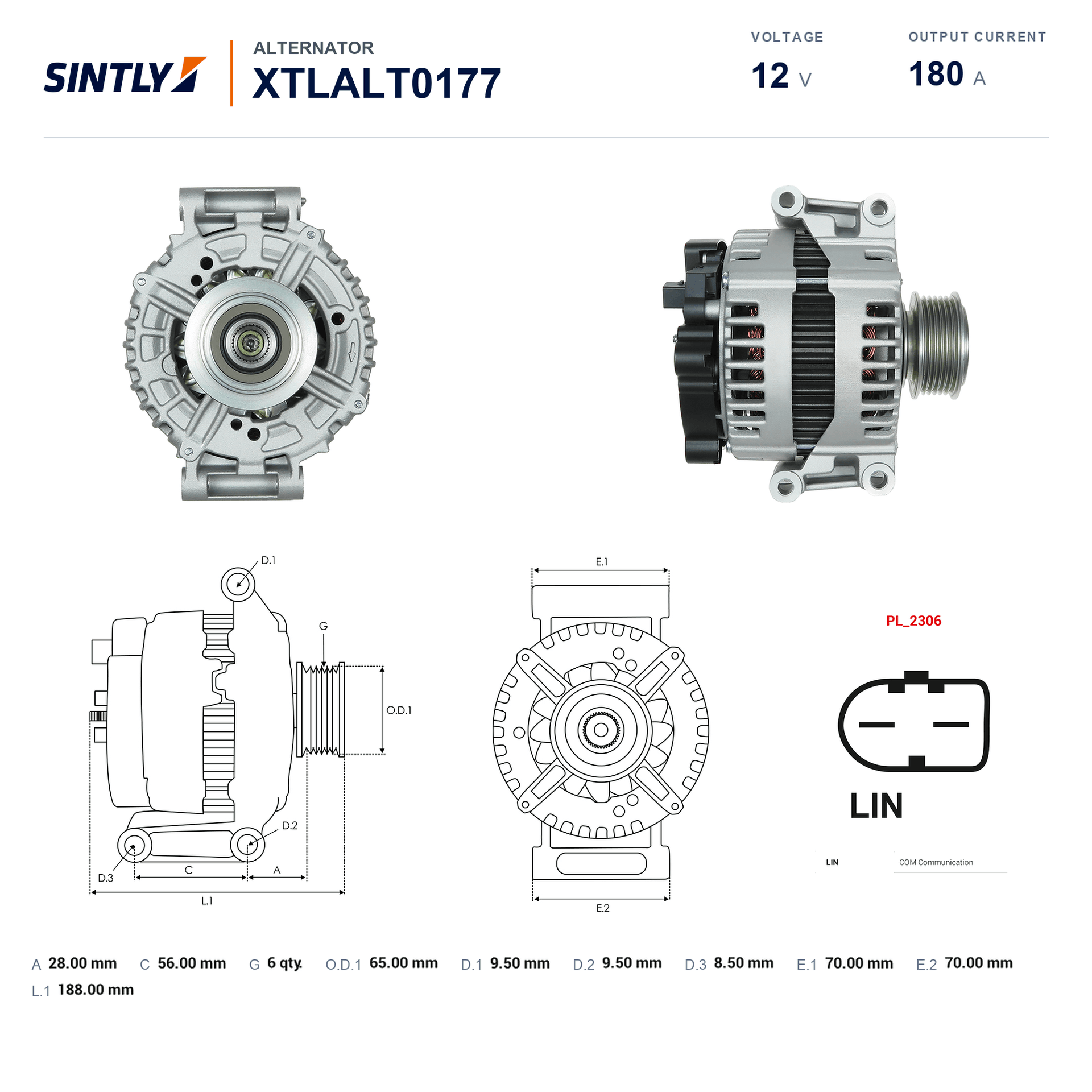 Alternator XTLALT0177