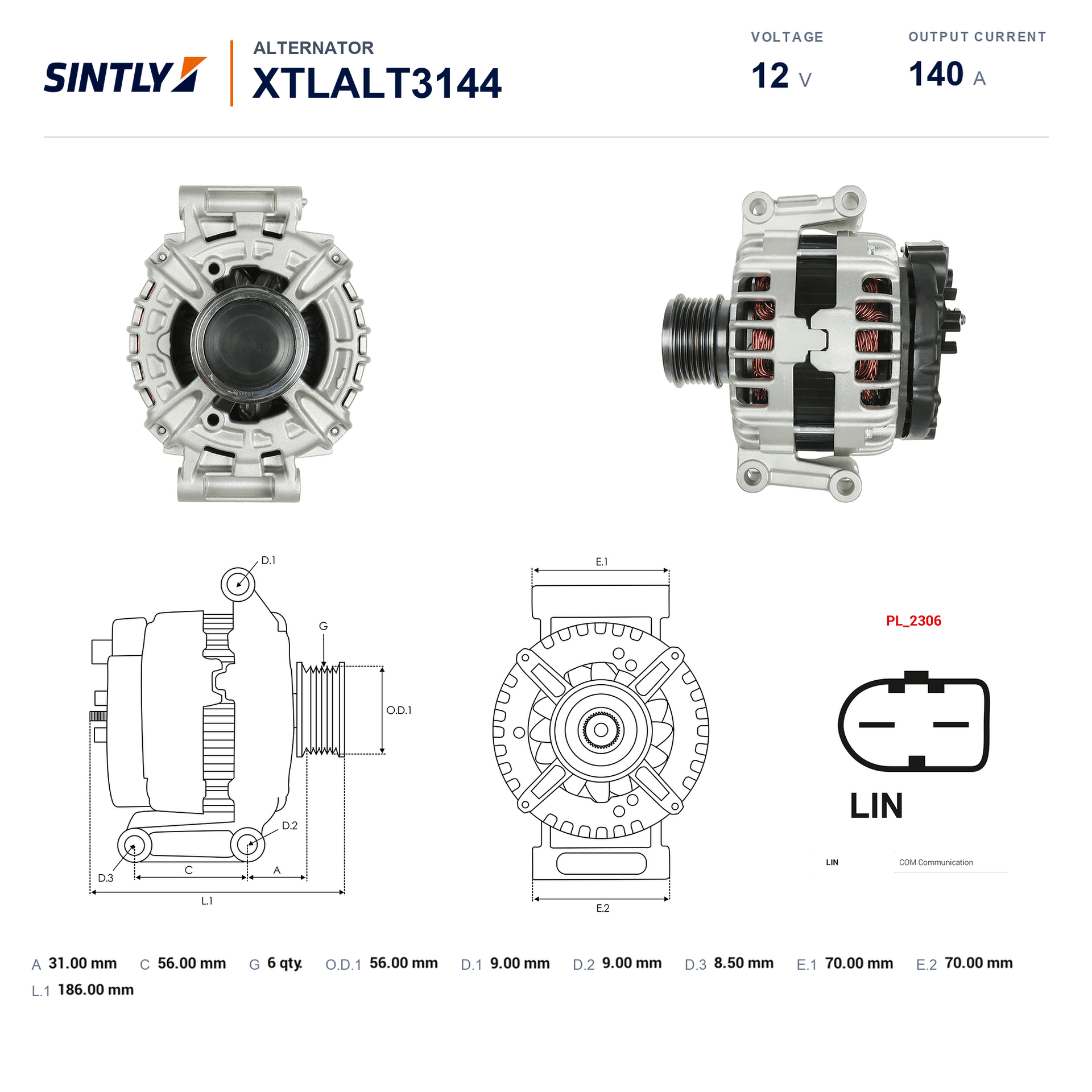 Alternador XTLALT3144