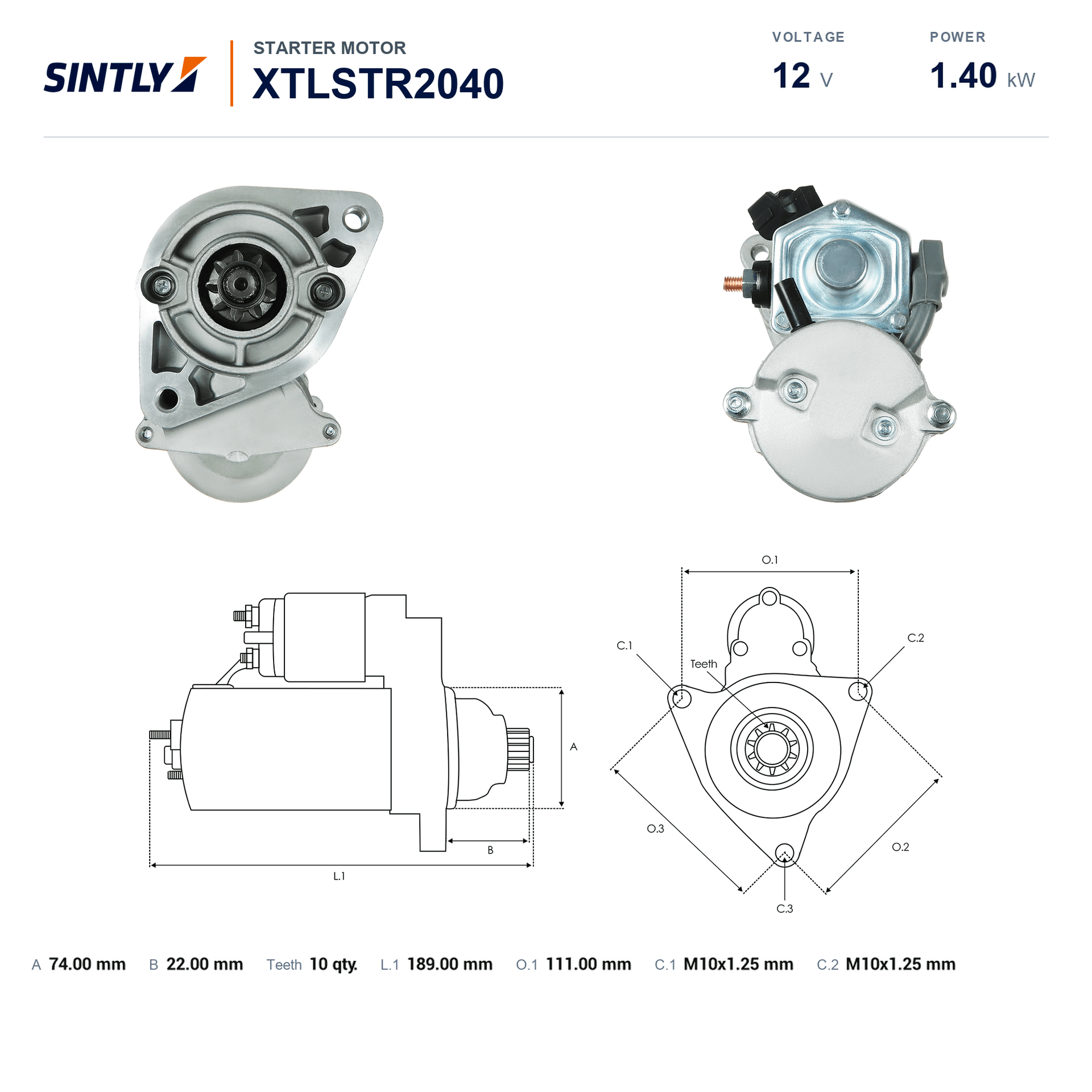Starter XTLSTR2040