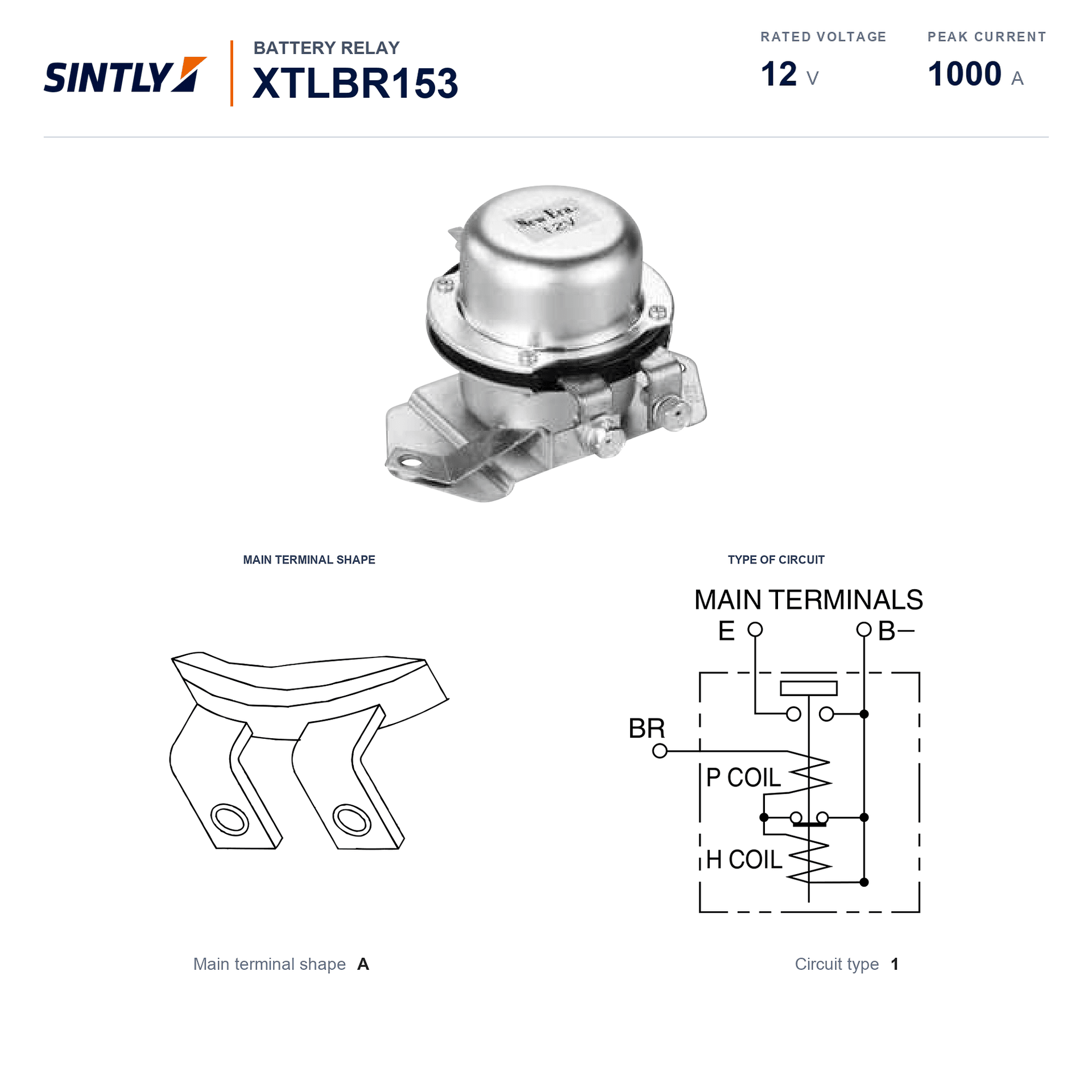 Battery Relay XTLBR153
