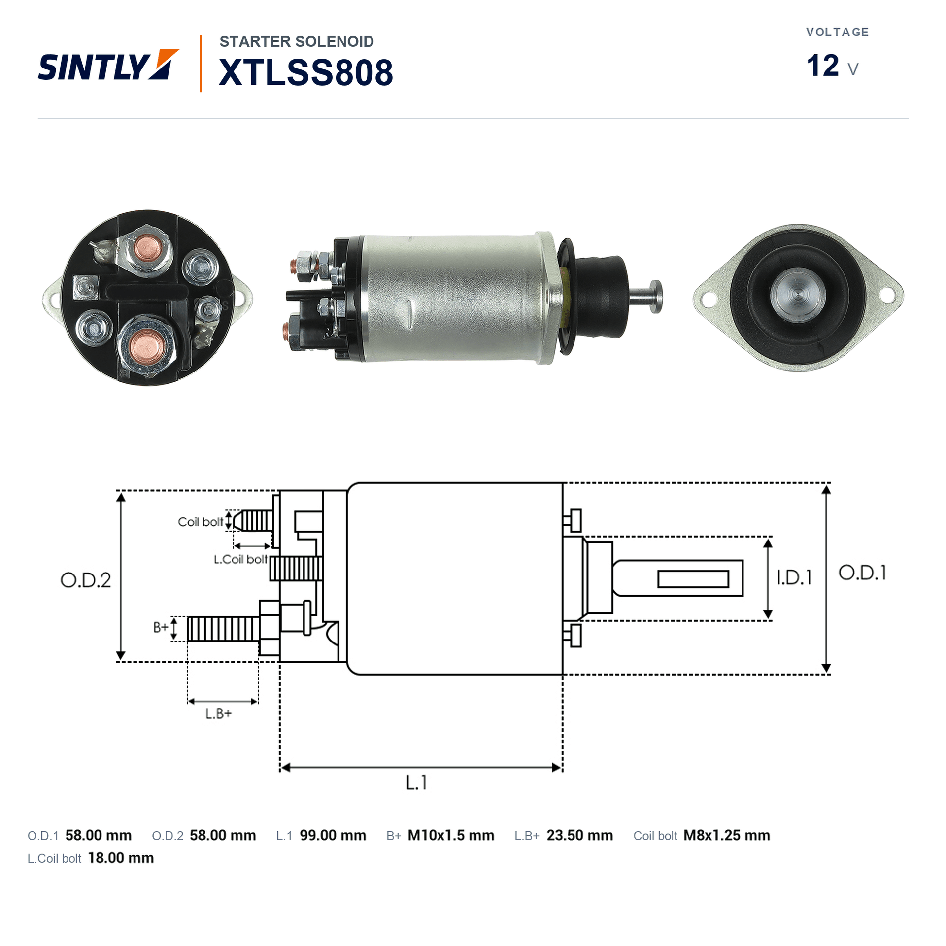 Starter Solenoid XTLSS808