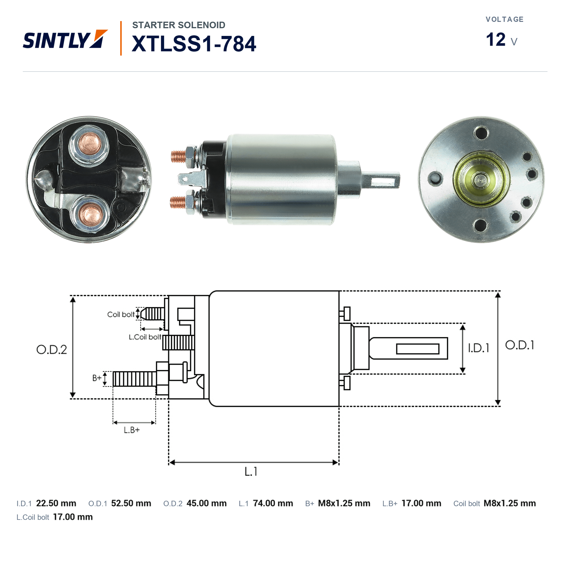 Solenoide de arranque XTLSS1-784