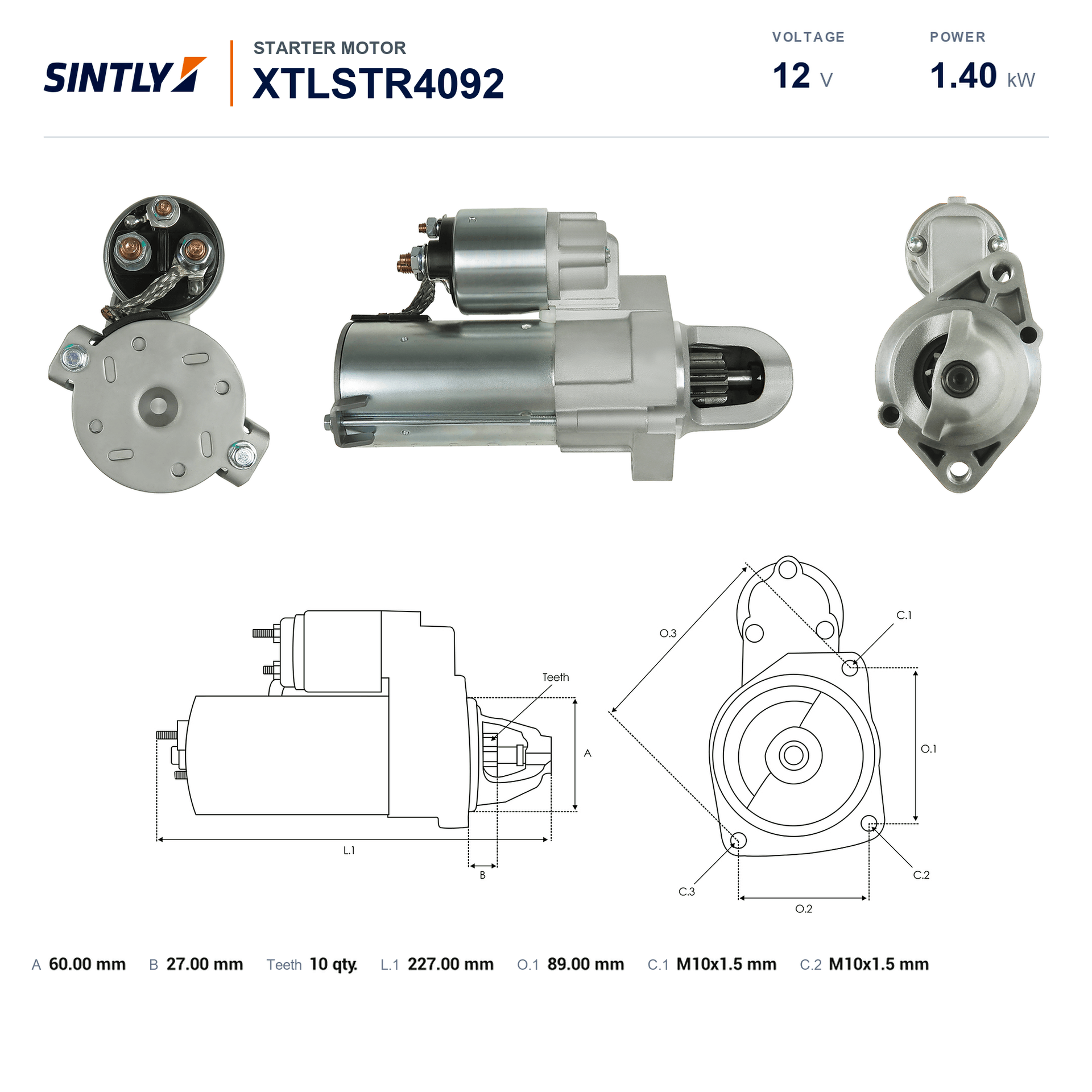 Starter XTLSTR4092