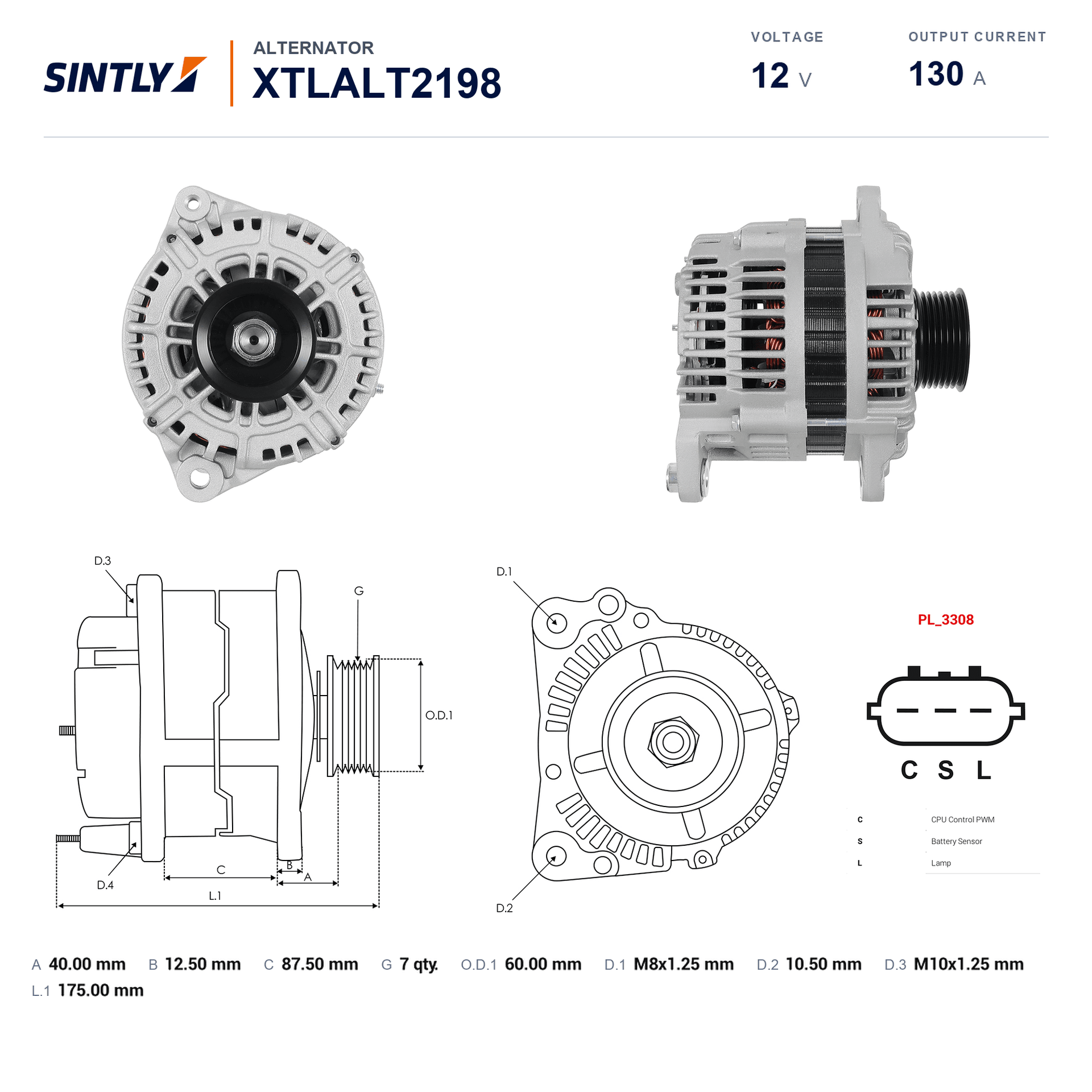 Alternator XTLALT2198
