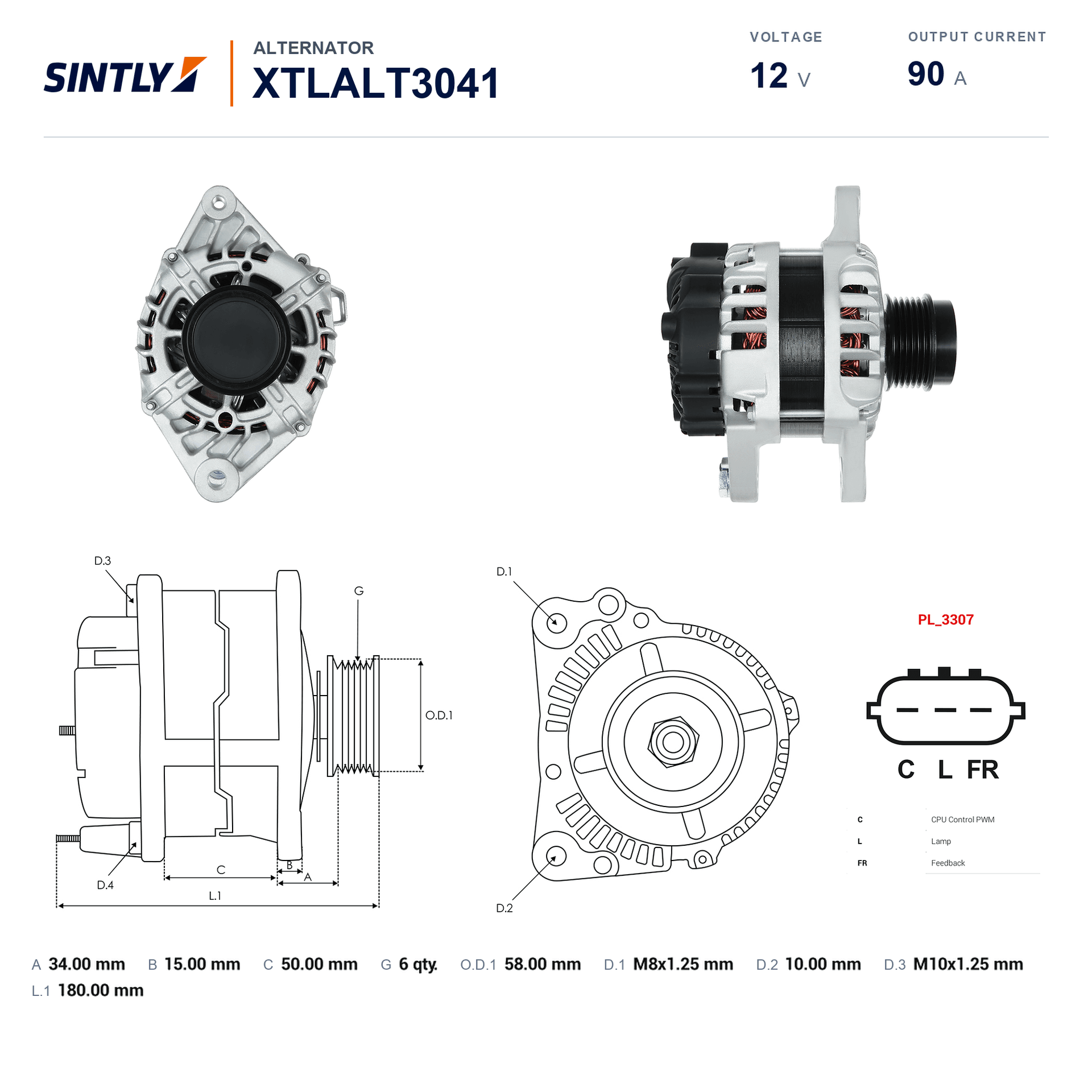 Alternator XTLALT3041