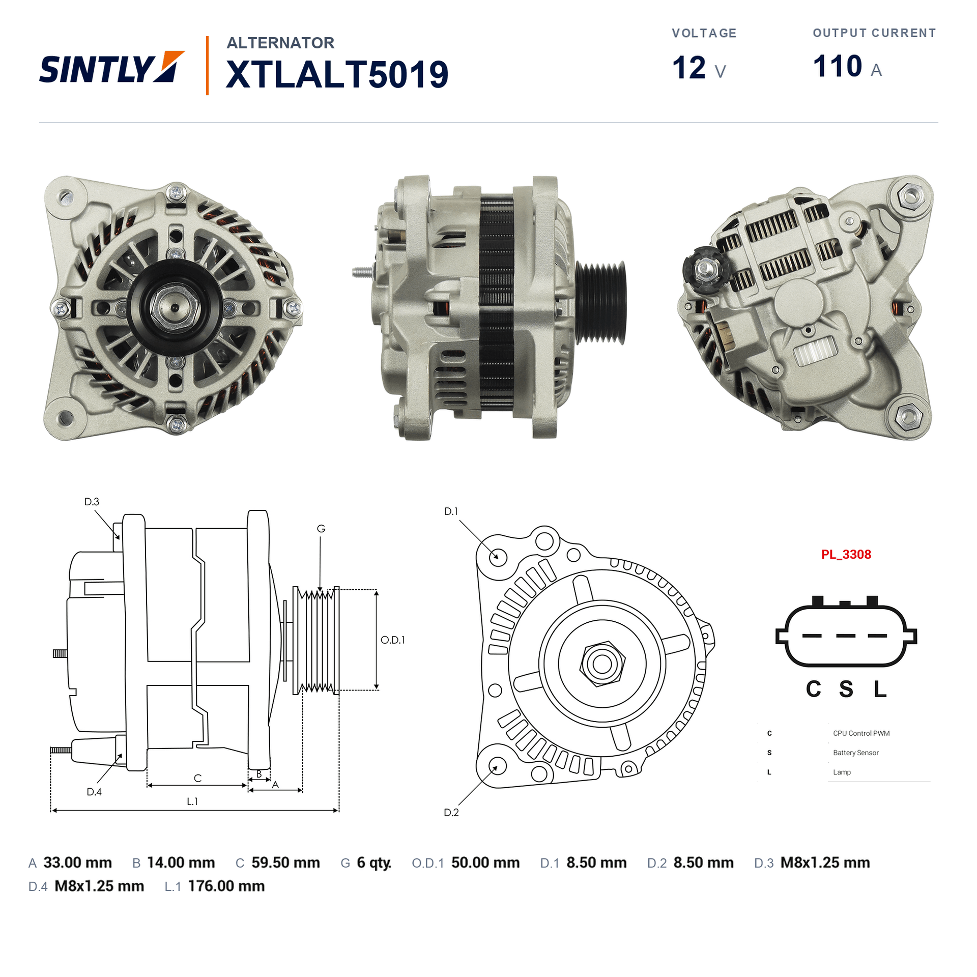 Alternator XTLALT5019