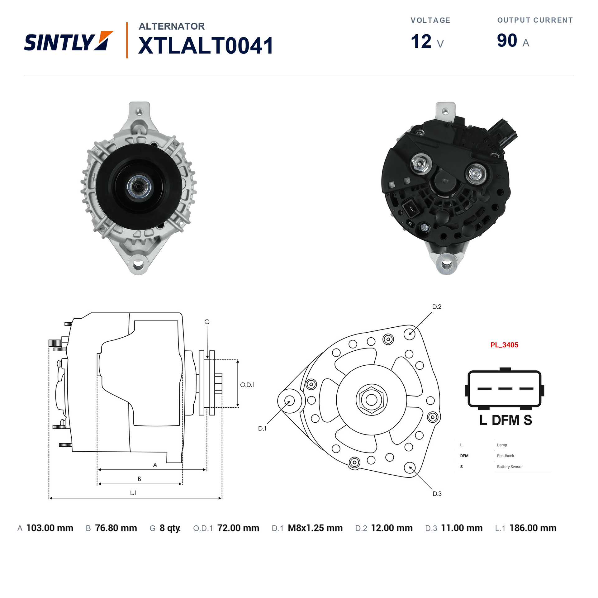 Alternator XTLALT0041