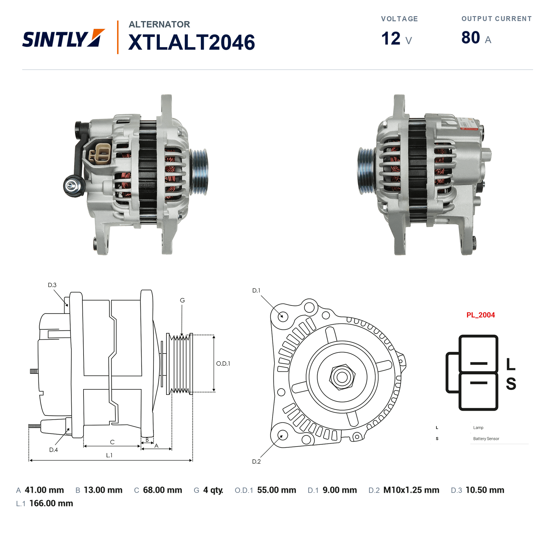 Alternator XTLALT2046