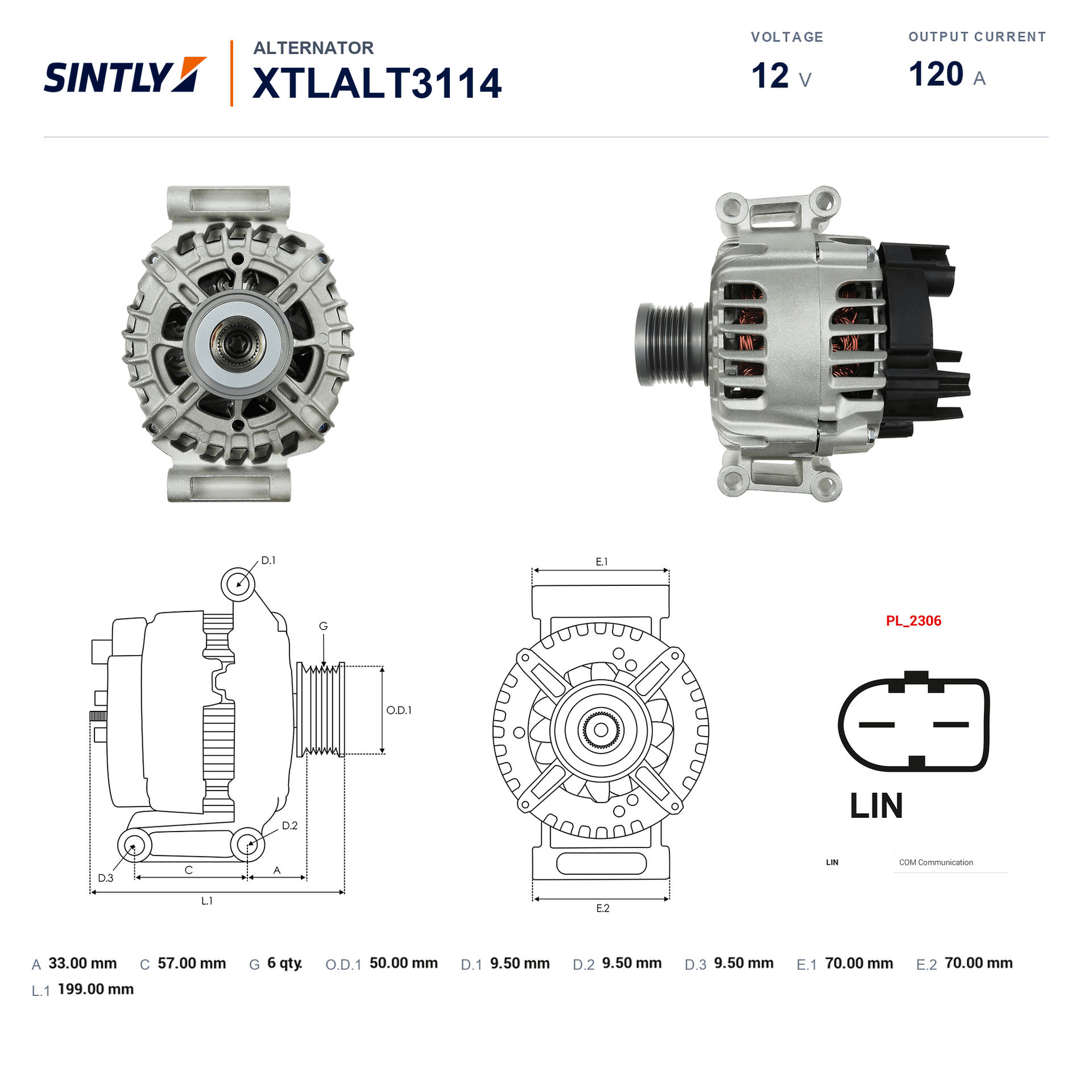 Alternator XTLALT3114