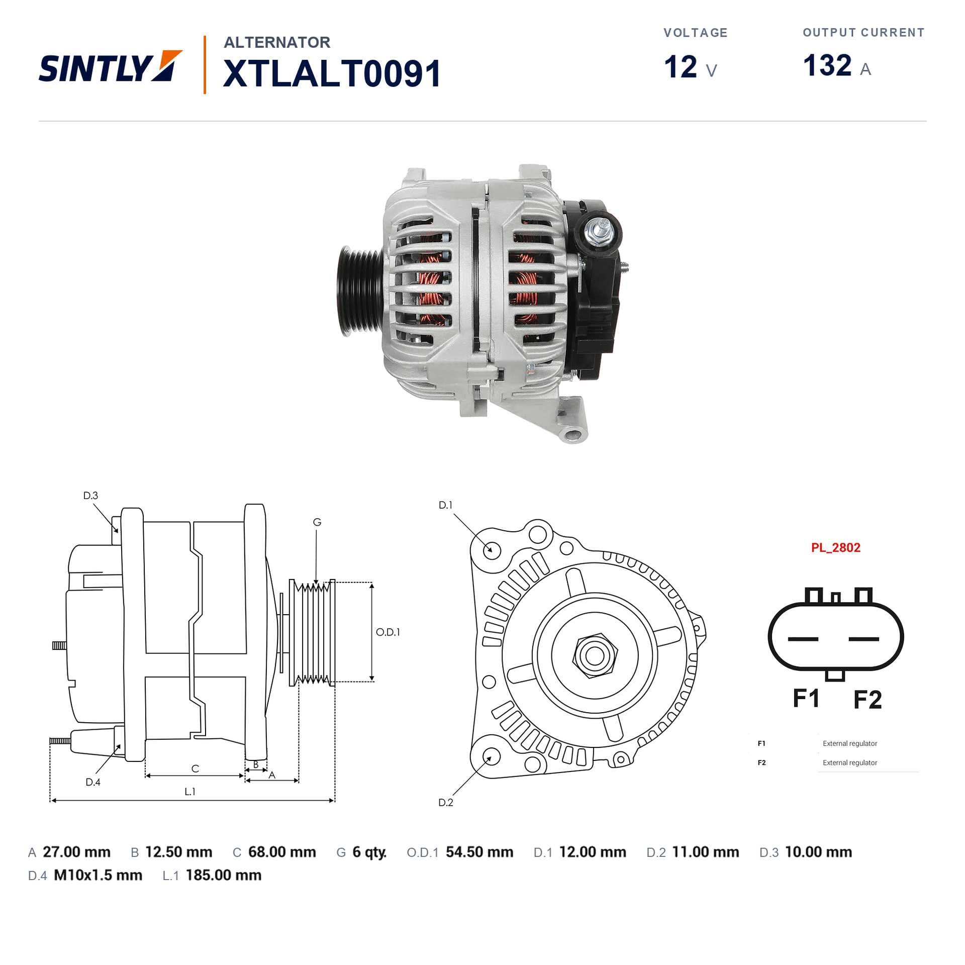 发电机 XTLALT0091