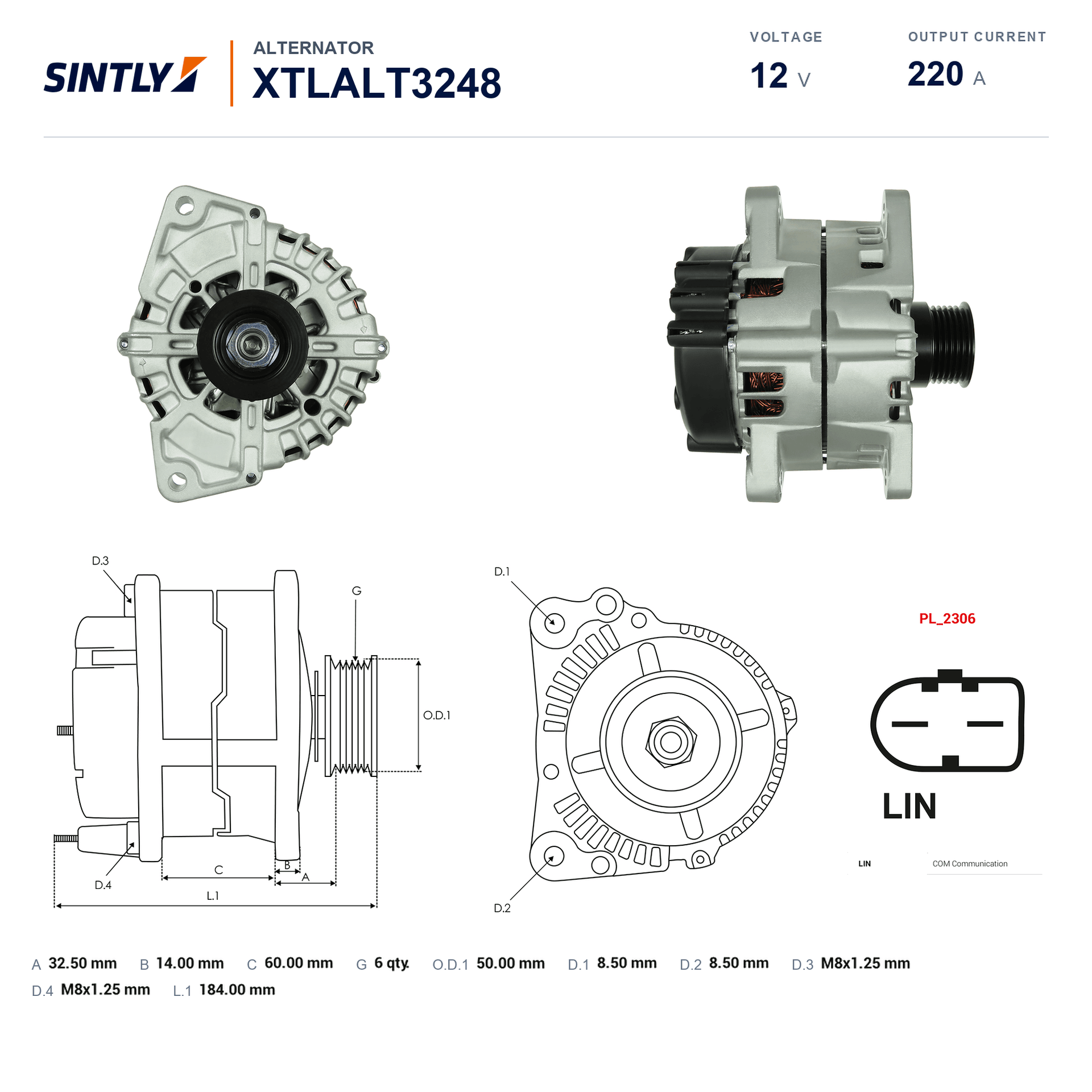 Alternator XTLALT3248